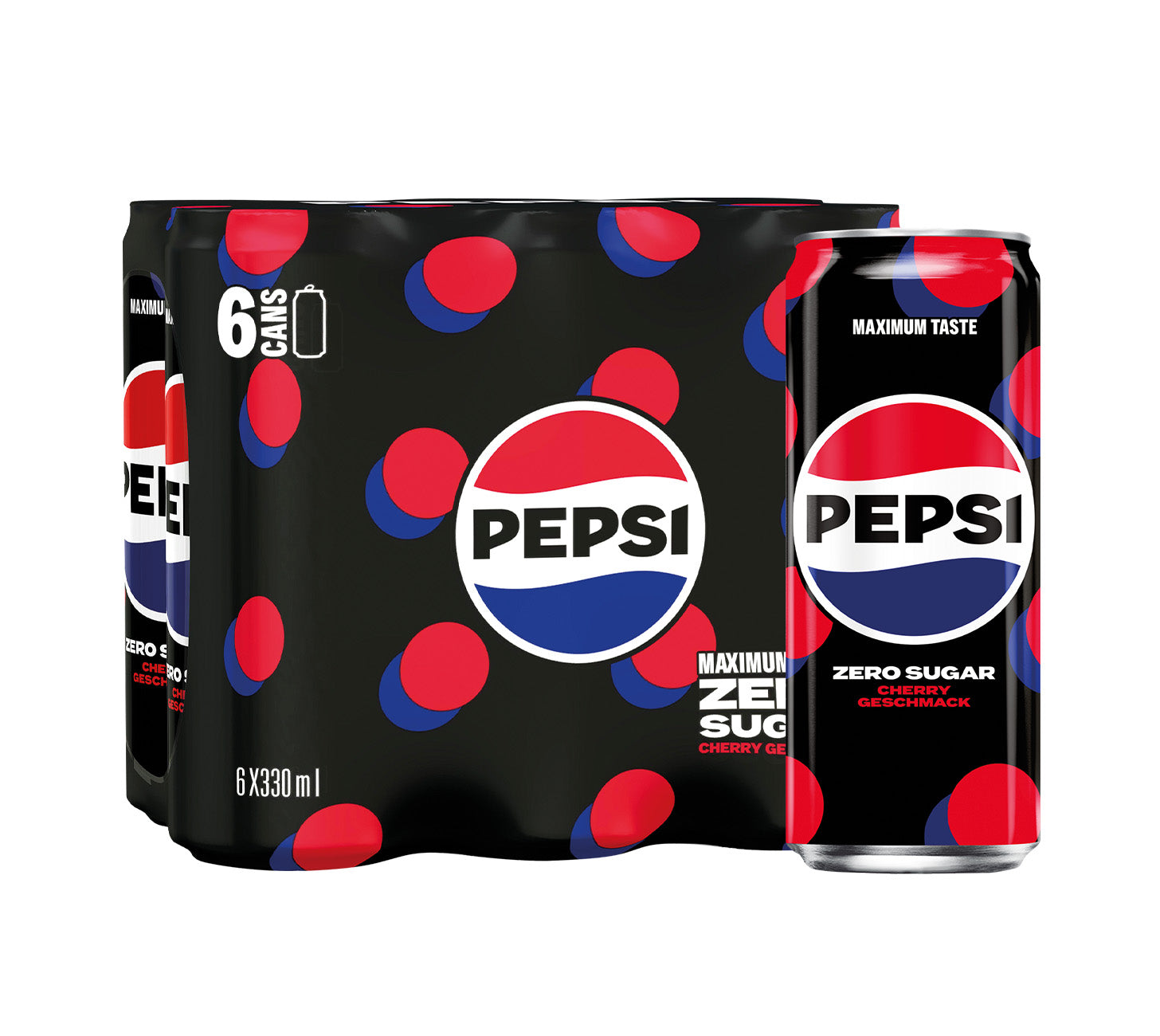 Pepsi Zero Cherry Softdrink 33cl 6-Pack