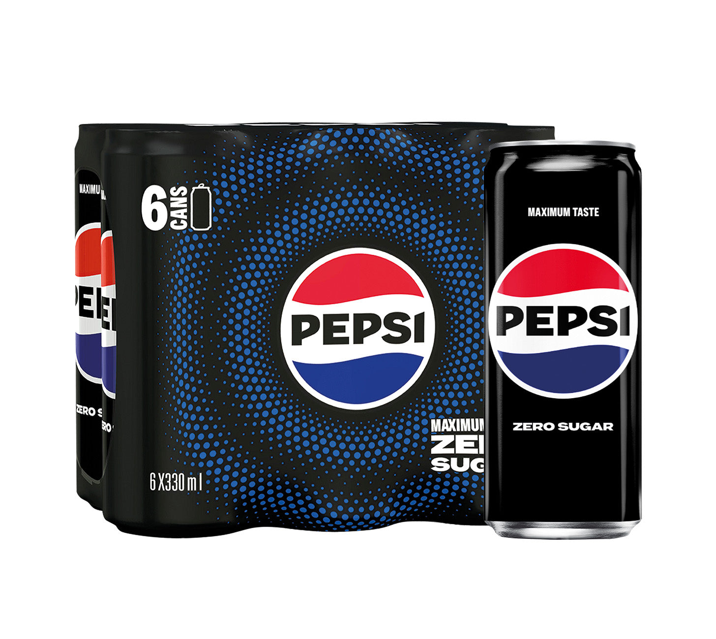 Pepsi Zero Softdrink 33cl 6-Pack