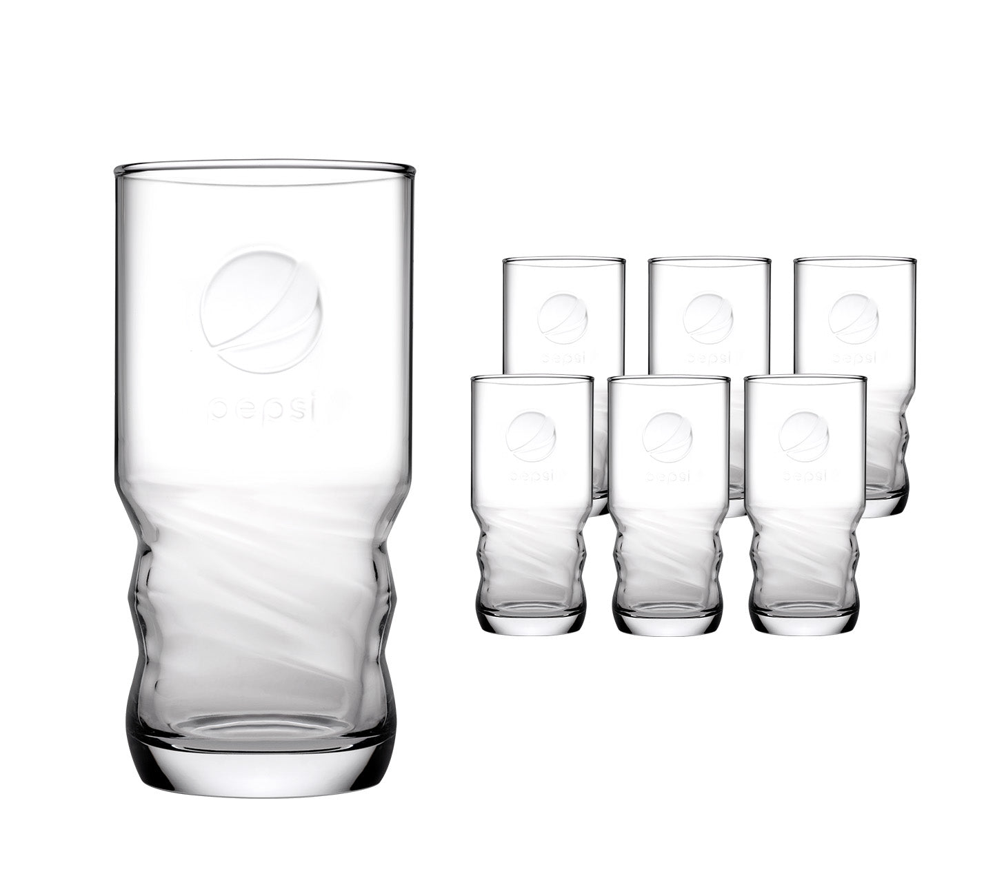 DE: Pepsi Becherglas 6x30cl – offizielles Glas im Marken-Design.
FR: Pepsi Verre 6x30cl – verre officiel au design de la marque.
IT: Pepsi Bicchiere 6x30cl – bicchiere ufficiale con design del marchio.
Keywords: pepsi, glas, becherglas, feldschloesschen-getraenkeshop