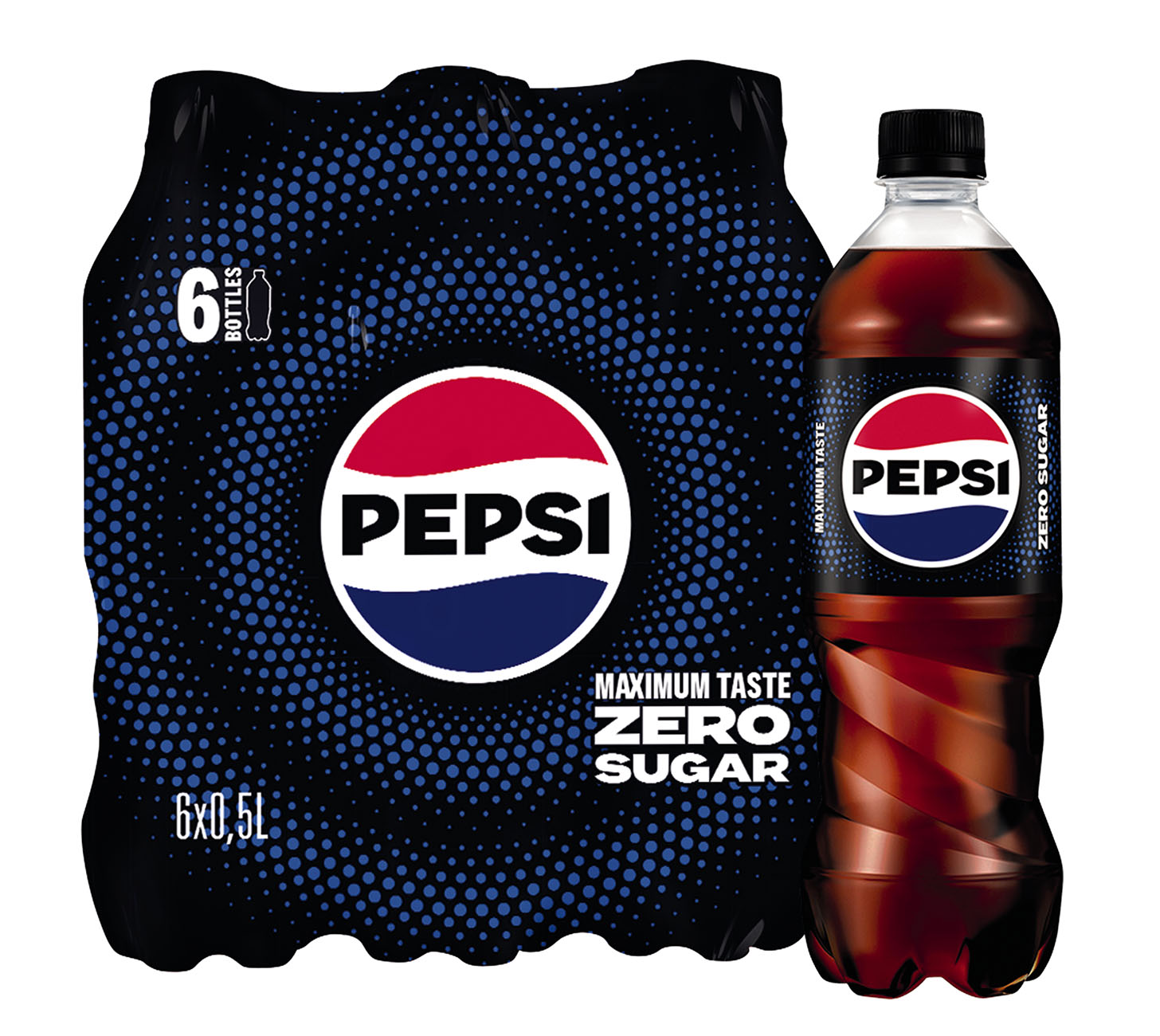 Pepsi Zero Softdrink 50cl 6-Pack