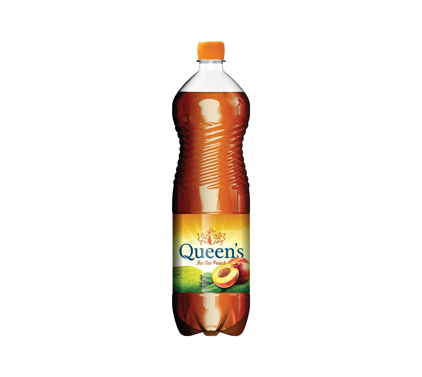 DE: Queen's Ice Tea Peach Eistee 150cl Einzelflasche, erfrischender Pfirsich-Eistee, grosse PET-Flasche für den Genuss zu Hause, vor weissem Hintergrund.
FR: Queen's Ice Tea Peach thé glacé 150cl bouteille individuelle, thé glacé à la pêche rafraîchissant, grande bouteille PET sur fond blanc.
IT: Queen's Ice Tea Peach tè freddo 150cl bottiglia singola, tè freddo alla pesca rinfrescante, grande bottiglia PET su sfondo bianco.
Keywords: queens ice tea peach, eistee pfirsich, the glace peche,