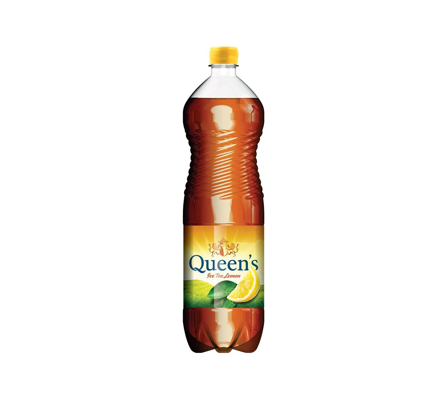 DE: Queen's Ice Tea Lemon Eistee 150cl Einzelflasche, erfrischender Zitroneneistee, grosse Flasche für den Genuss zu Hause, vor weissem Hintergrund.
FR: Queen's Ice Tea Lemon thé glacé 150cl bouteille individuelle, thé glacé au citron rafraîchissant, grande bouteille sur fond blanc.
IT: Queen's Ice Tea Lemon tè freddo 150cl bottiglia singola, tè freddo al limone rinfrescante, grande bottiglia su sfondo bianco.
Keywords: queens ice tea lemon, eistee flasche, the glace citron, te freddo limone