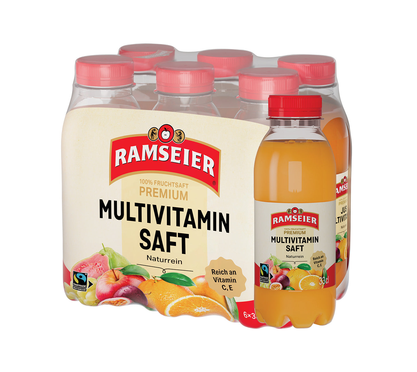 DE:
Ramseier Multivitaminsaft 33cl – Fruchtsaftgetraenk mit Vitaminen, fruchtig und erfrischend, Einzelflasche
FR:
Ramseier jus multivitamines 33cl – boisson aux fruits avec vitamines, fruitée et rafraîchissante, bouteille individuelle
IT:
Ramseier succo multivitaminico 33cl – bevanda alla frutta con vitamine, fruttata e rinfrescante, bottiglia singola
Keywords:
ramseier multivitamin, multivitaminsaft, fruchtsaftgetraenk, vitamine, 33cl, einzelflasche