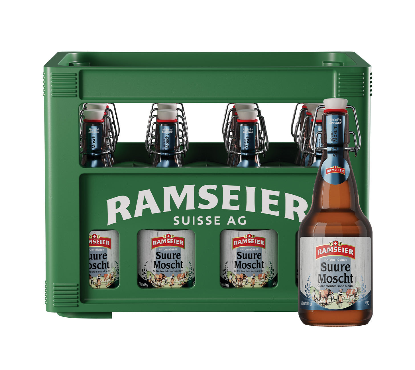 Ramseier Suure Moscht Apfelwein naturtrüb alkoholfrei Saurer Most