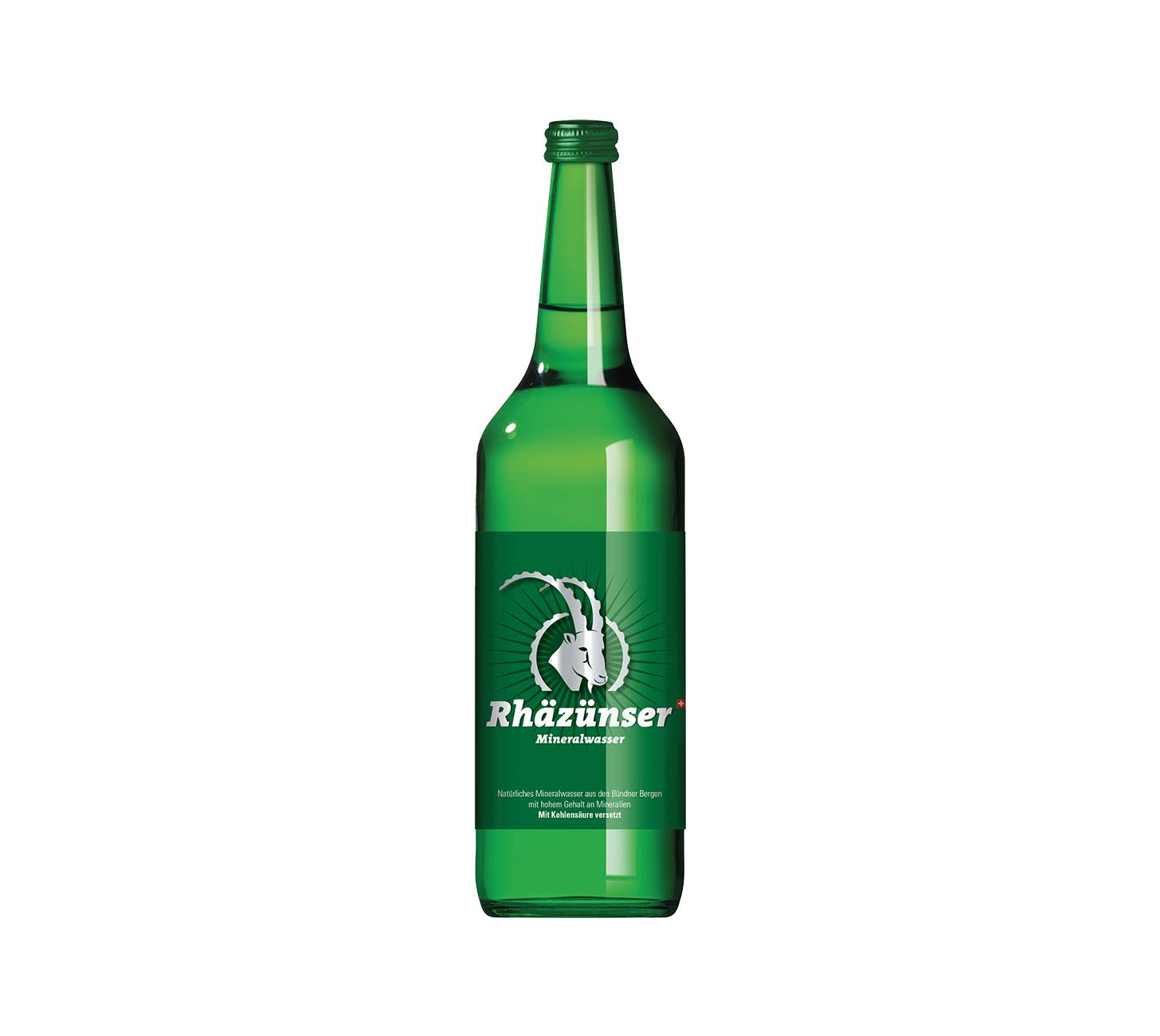 DE:
Rhäzünser mit Kohlensäure 100cl – sprudelndes Mineralwasser in der Glasflasche.
FR:
Rhäzünser gazeuse 100cl – eau minérale pétillante en bouteille en verre.
IT:
Rhäzünser frizzante 100cl – acqua minerale naturale gassata in bottiglia di vetro.
Keywords: mineralwasser, wasser, rhaezuenser, mit kohlensaeure, sprudel, glasflasche, 100cl, feldschloesschen-getraenkeshop