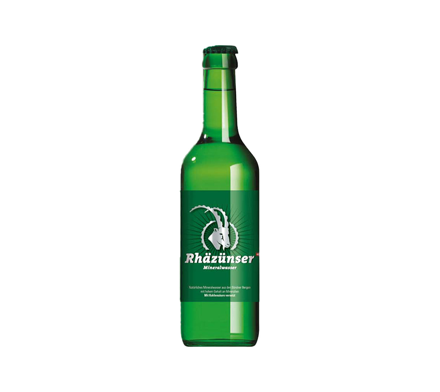DE:
Rhäzünser mit Kohlensäure 33cl – sprudelndes Mineralwasser in der Glasflasche.
FR:
Rhäzünser gazeuse 33cl – eau minérale pétillante en bouteille en verre.
IT:
Rhäzünser frizzante 33cl – acqua minerale naturale gassata in bottiglia di vetro.
Keywords: mineralwasser, wasser, rhaezuenser, mit kohlensaeure, sprudel, glasflasche, 100cl, feldschloesschen-getraenkeshop