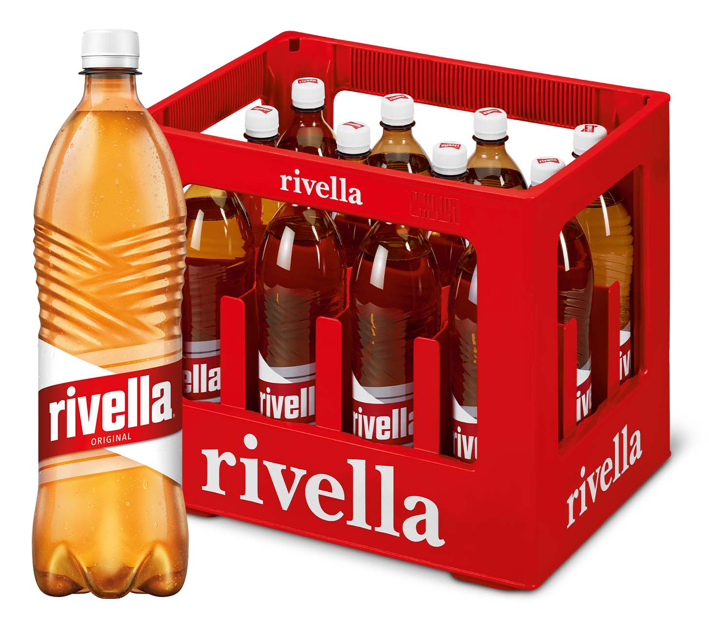 Rivella rot Softdrink 100cl 12-Harasse