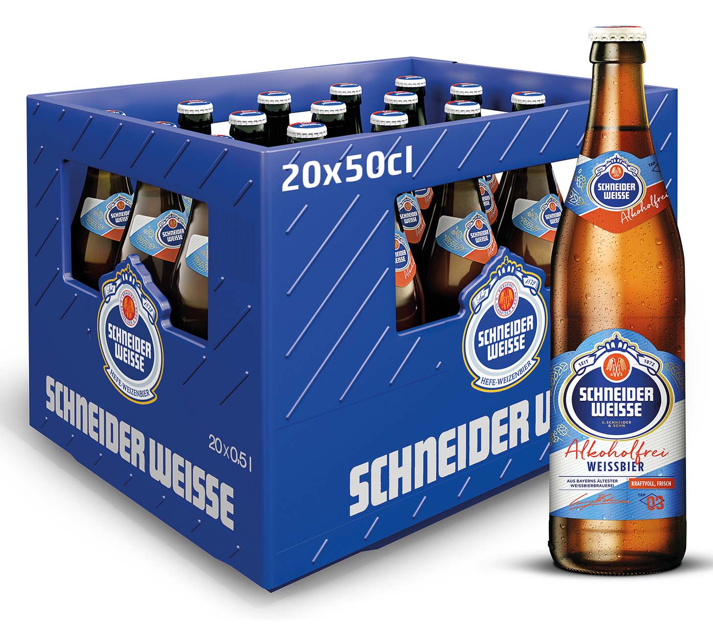 DE: Schneider Weisse TAP3 Mein Alkoholfreies Bier 50cl 20 Harasse – alkoholfreies Weissbier mit vollem Geschmack.
Keywords: schneider weisse tap3, alkoholfreies bier, feldschloesschen getraenkeshop
FR: Schneider Weisse TAP3 Biere sans alcool 50cl 20 Harasse – biere blanche bavaroise, sans alcool et rafraichissante.
Keywords: schneider weisse tap3, biere sans alcool, feldschloesschen getraenkeshop
IT: Schneider Weisse TAP3 Birra analcolica 50cl 20 Harasse – birra di frumento bavarese, senza alcool e fresca