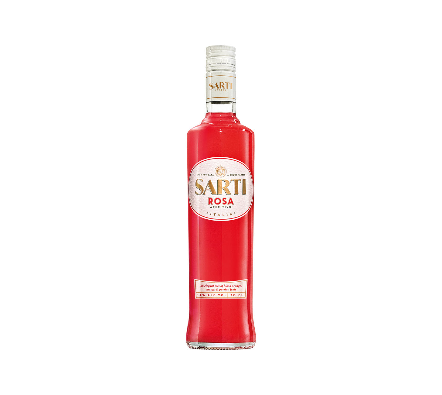DE: Sarti Rosa Aperitif 70cl – fruchtiger Aperitif
FR: Sarti Rosa 70cl – apéritif fruité
IT: Sarti Rosa 70cl – aperitivo fruttato