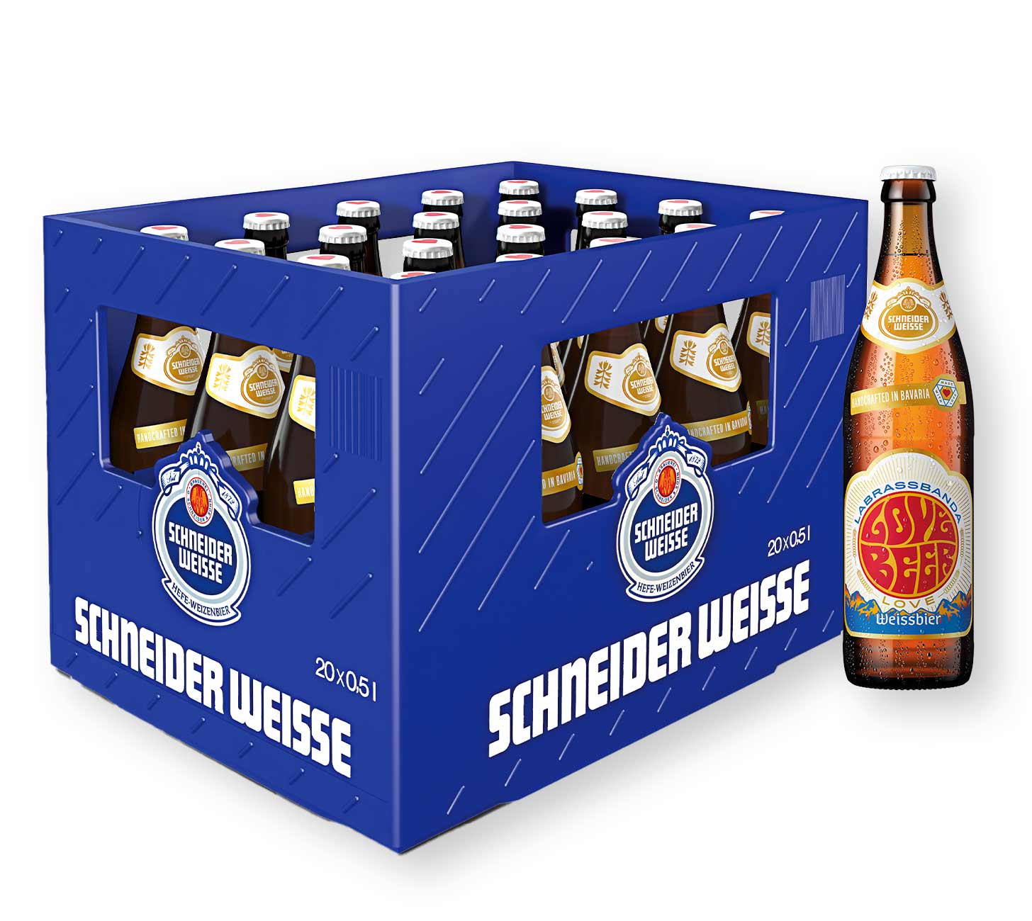 DE: Schneider Weisse Love Beer 50cl – fruchtiges Weizenbier.
Keywords: schneider weisse, weizenbier
FR: Schneider Weisse Love Beer 50cl – biere blanche fruitée.
Keywords: schneider weisse, biere blanche
IT: Schneider Weisse Love Beer 50cl – birra bianca fruttata.
Keywords: schneider weisse, birra bianca