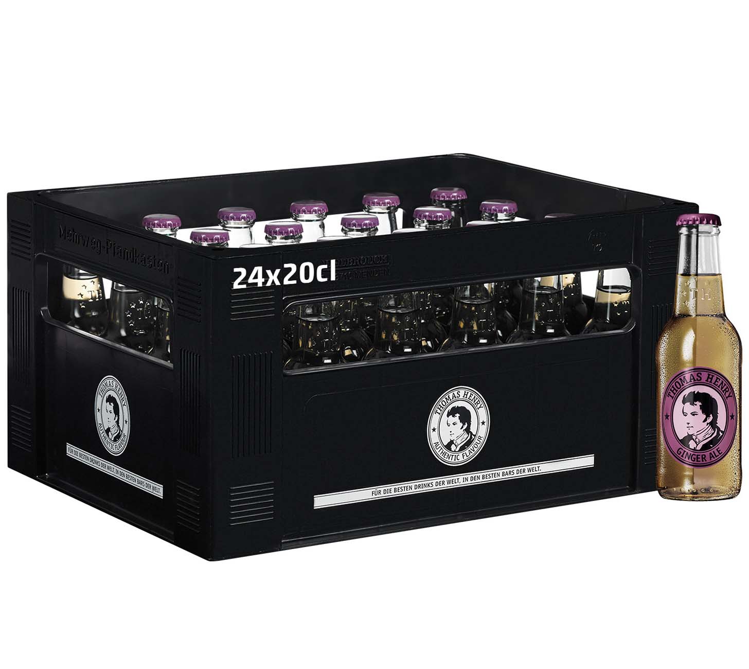 Thomas Henry Ginger Ale Softdrink 20cl 24-Harasse