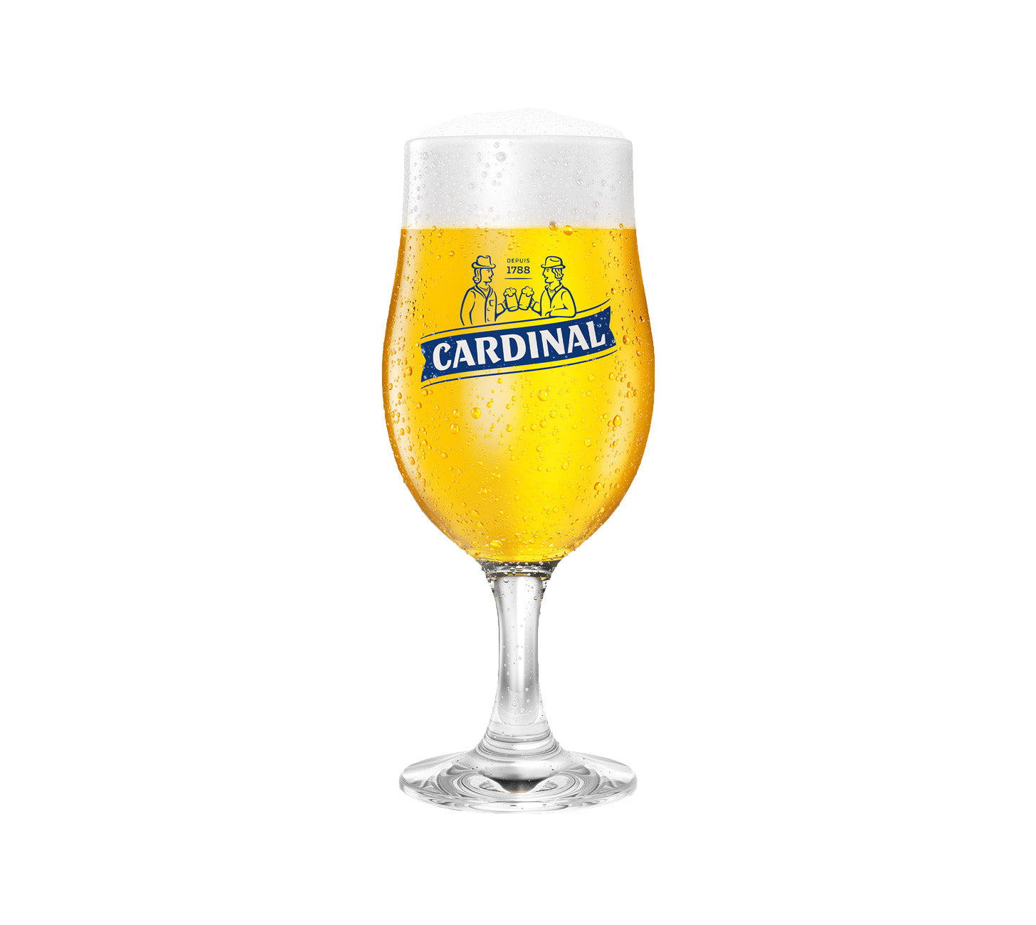 DE:
Cardinal Tulpenglas 30cl, offizielles Bierglas im klassischen Tulpen-Design, klares Glas vor neutralem Hintergrund.
FR:
Verre tulipe Cardinal 30cl, verre officiel pour bière, en verre clair sur fond neutre.
IT:
Bicchiere tulipano Cardinal 30cl, bicchiere ufficiale per birra, in vetro su sfondo neutro.
