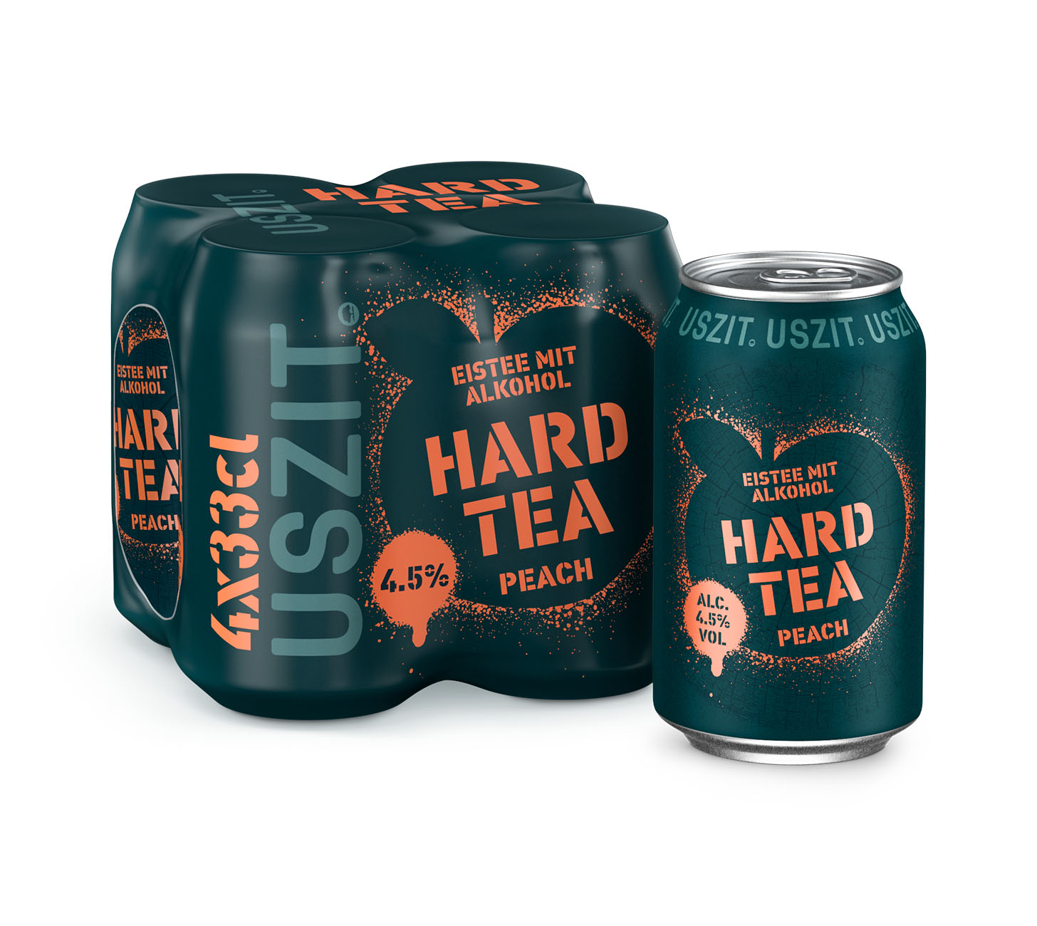 DE: USZIT Hard Tea Peach 33cl 4 Pack – fruchtiger Hard Tea mit Pfirsichgeschmack und leichter Tee Note.
Keywords: uszit hard tea, peach hard tea, feldschloesschen getraenkeshop
FR: USZIT Hard Tea Peach 33cl 4 Pack – the glace alcoolise aromatise peche, rafraichissant et moderne.
Keywords: uszit hard tea, hard tea peche, feldschloesschen getraenkeshop
IT: USZIT Hard Tea Peach 33cl 4 Pack – hard tea alla pesca, fresco e moderno, con leggero tenore alcolico.
Keywords: uszit hard tea, hard tea pesca, feldschl