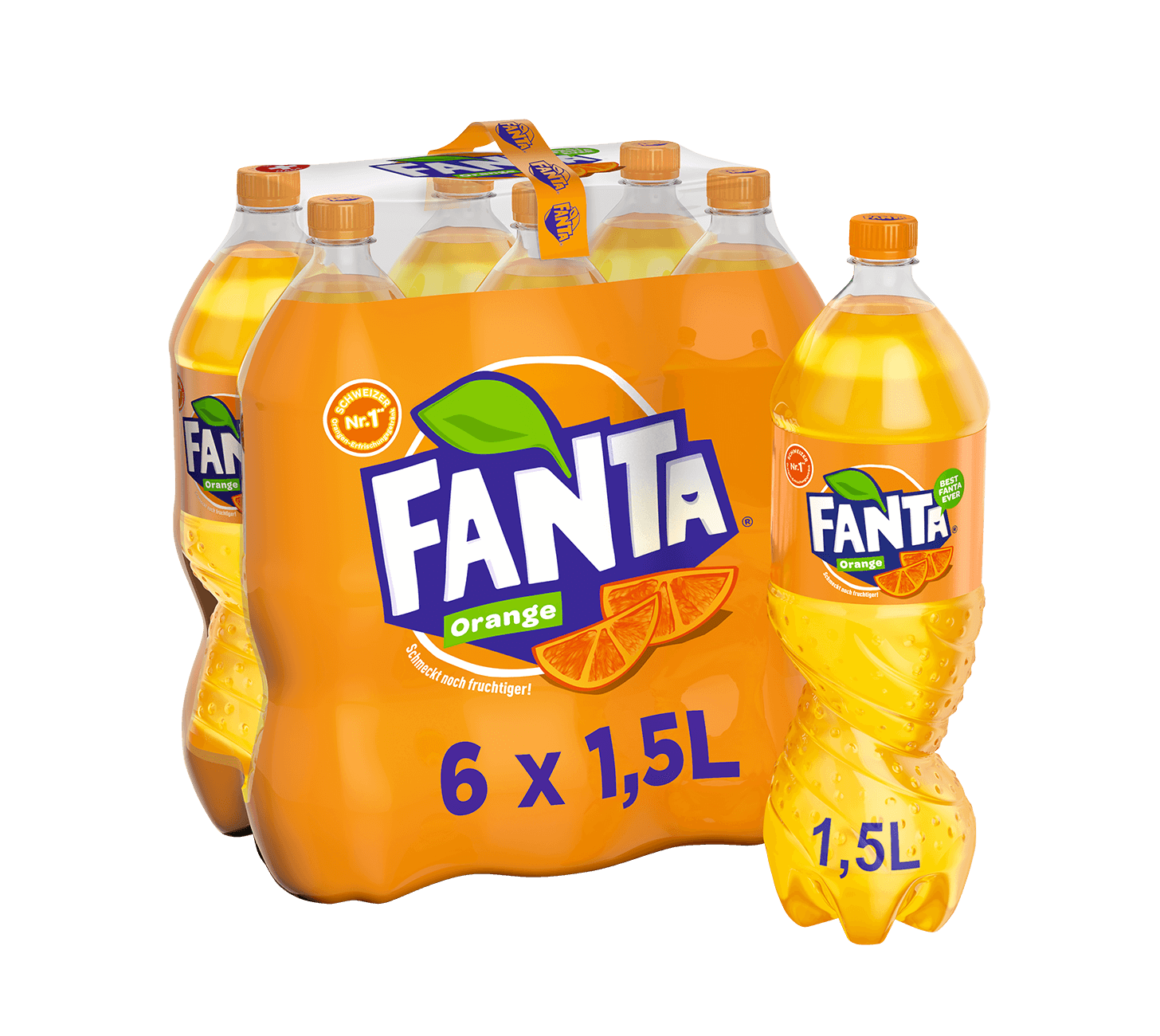 DE: Fanta Orange Softdrink 150cl 6-Pack – Orangenlimonade, Grossflasche, Vorrat
FR: Fanta orange softdrink 150cl 6-Pack – boisson gazeuse orange, grand format
IT: Fanta arancia softdrink 150cl 6-Pack – bibita gassata, bottiglione
Keywords: fanta, orange, softdrink, limonade, grossflasche, feldschloesschen-getraenkeshop