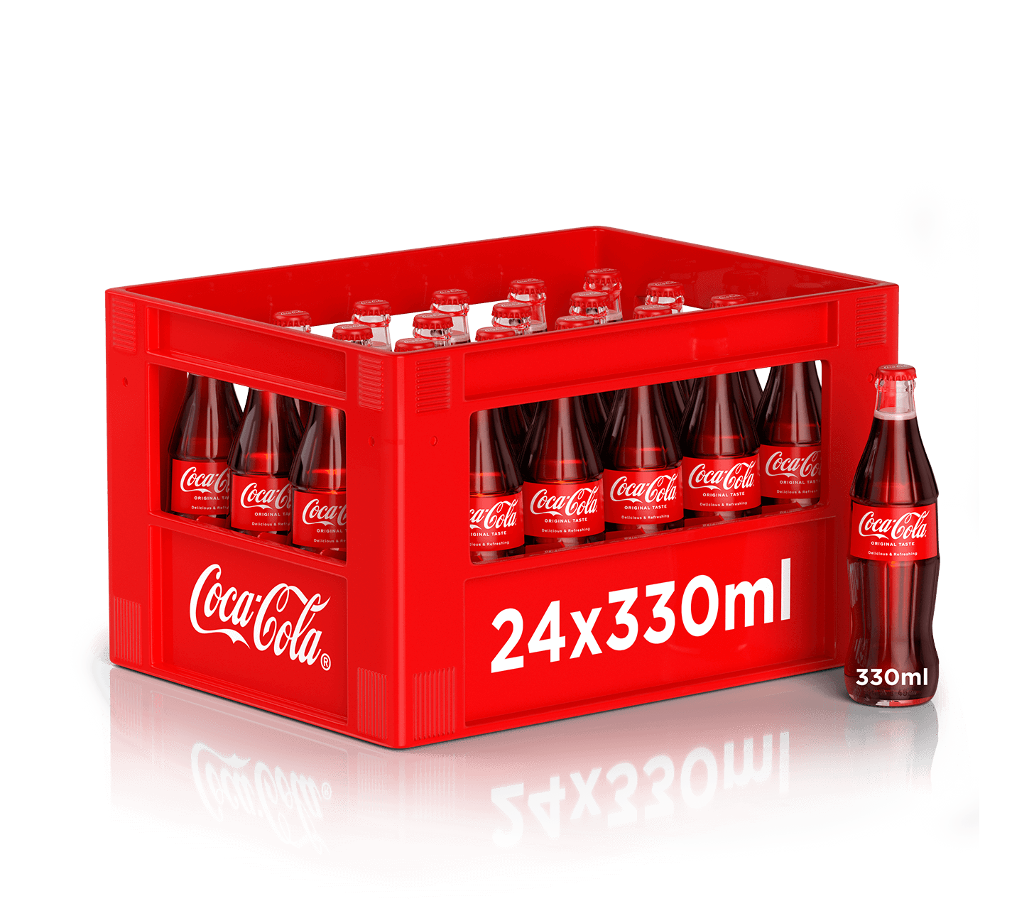 DE: Coca-Cola Original Taste 33cl 24-Harasse – Kult-Softdrink in Glasflaschen
FR: Coca-Cola Original Taste 33cl 24-caisses – boisson gazeuse culte en bouteilles en verre
IT: Coca-Cola Original Taste 33cl 24-cassa – bibita frizzante cult in bottiglie di vetro
Keywords: coca-cola original taste, softdrink, 33cl, glasflasche, kultgetraenk, feldschloesschen-getraenkeshop