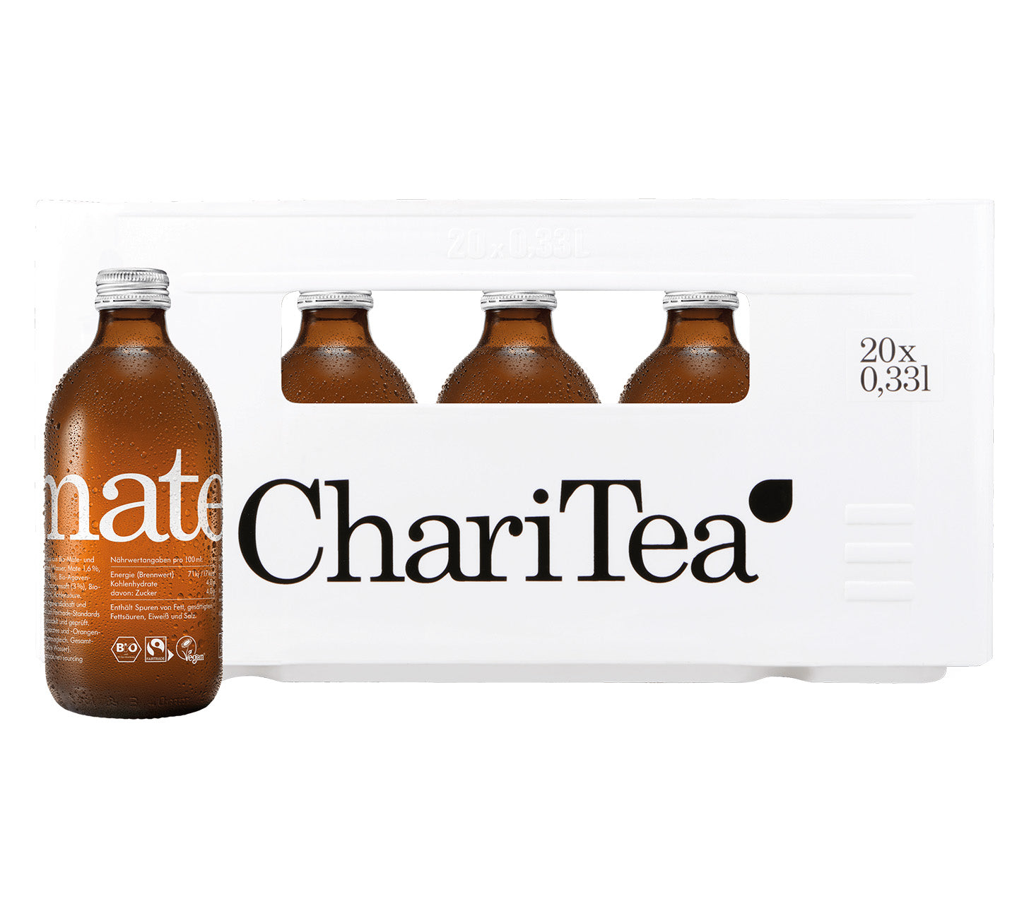 Boisson gazeuse ChariTea maté 33cl 20 harasses
