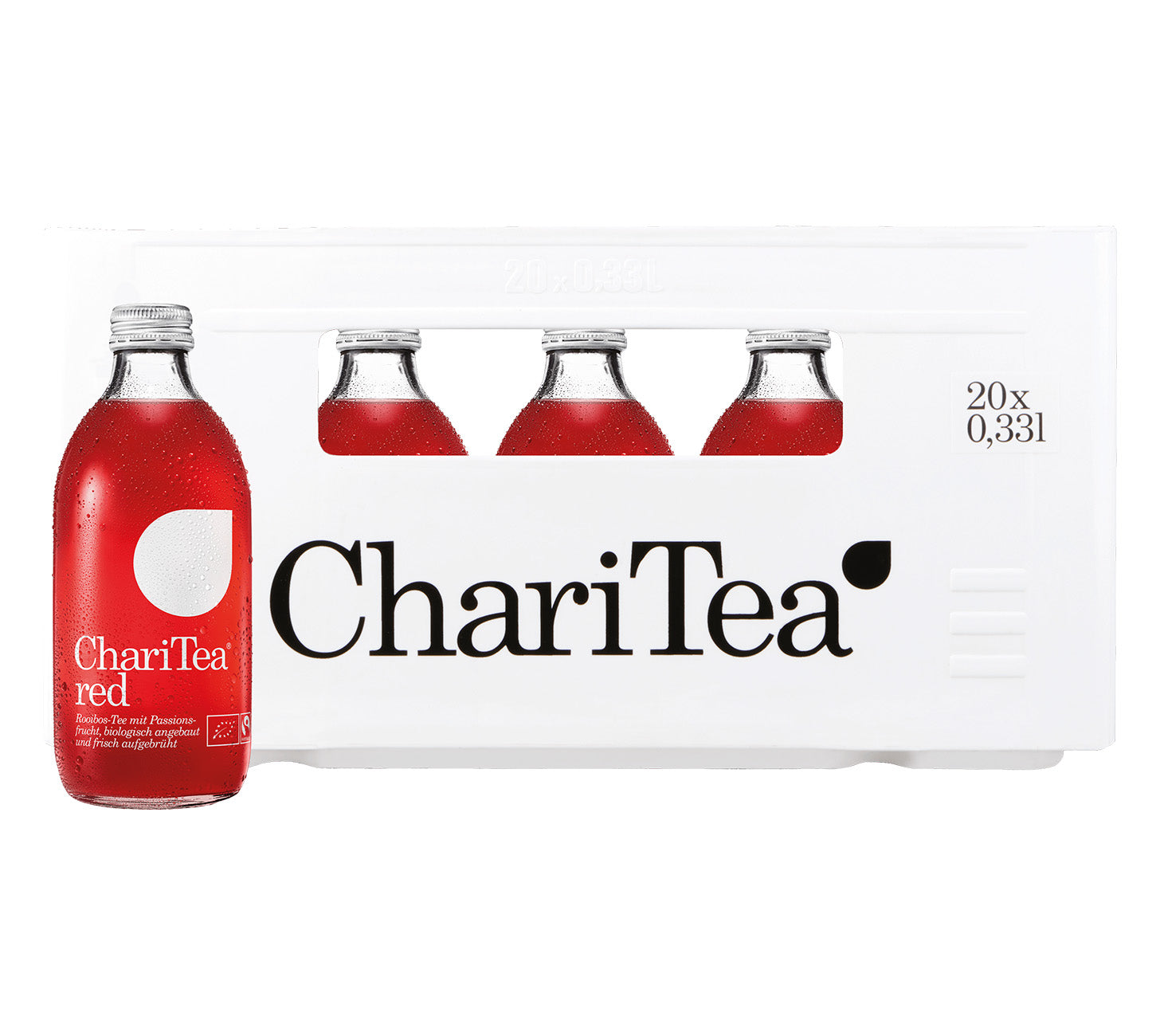 ChariTea boisson gazeuse rouge 33cl 20 harasses