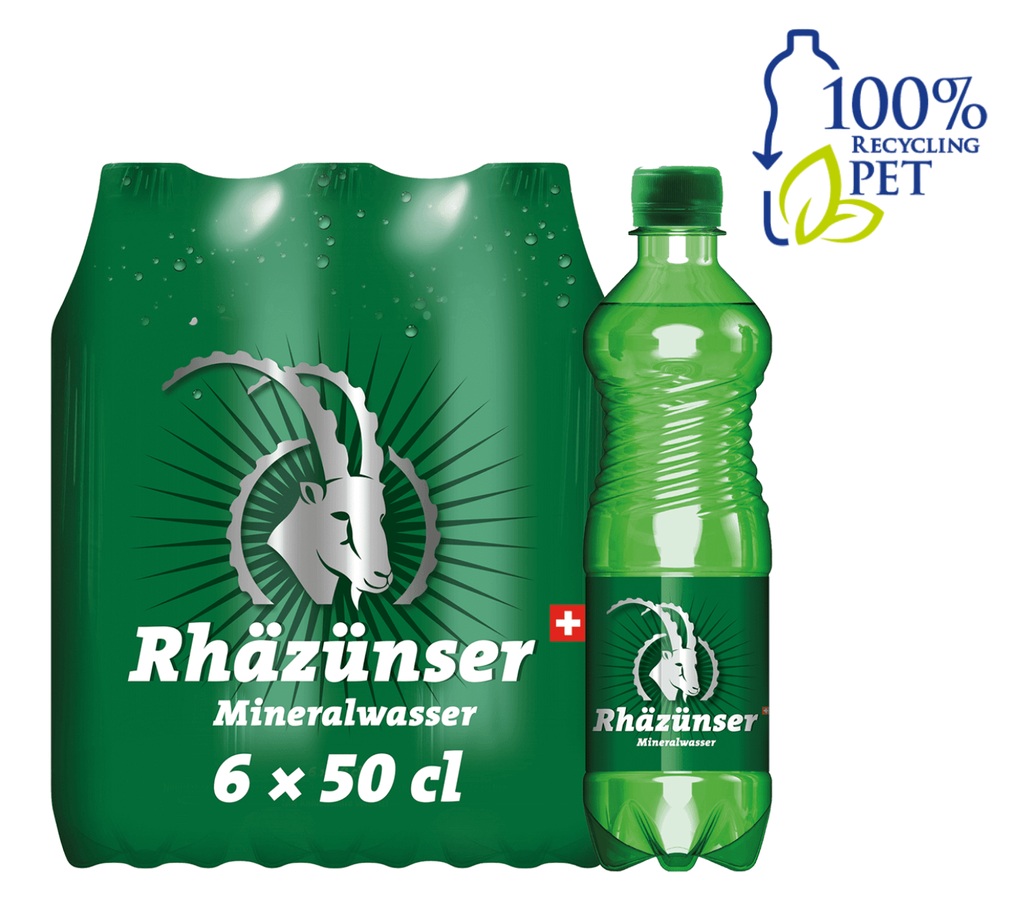 DE: Rhäzünser mit Kohlensäure 50cl 6-Pack – sprudelndes Mineralwasser in PET-Flaschen.
FR: Rhäzünser gazeuse 50cl 6-Pack – eau minerale petillante en bouteilles PET.
IT: Rhäzünser frizzante 50cl 6-Pack – acqua minerale naturale gassata in bottiglie PET.
Keywords: mineralwasser, wasser, rhaezuenser, mit kohlensaeure, sprudel, 50cl pack, feldschloesschen-getraenkeshop