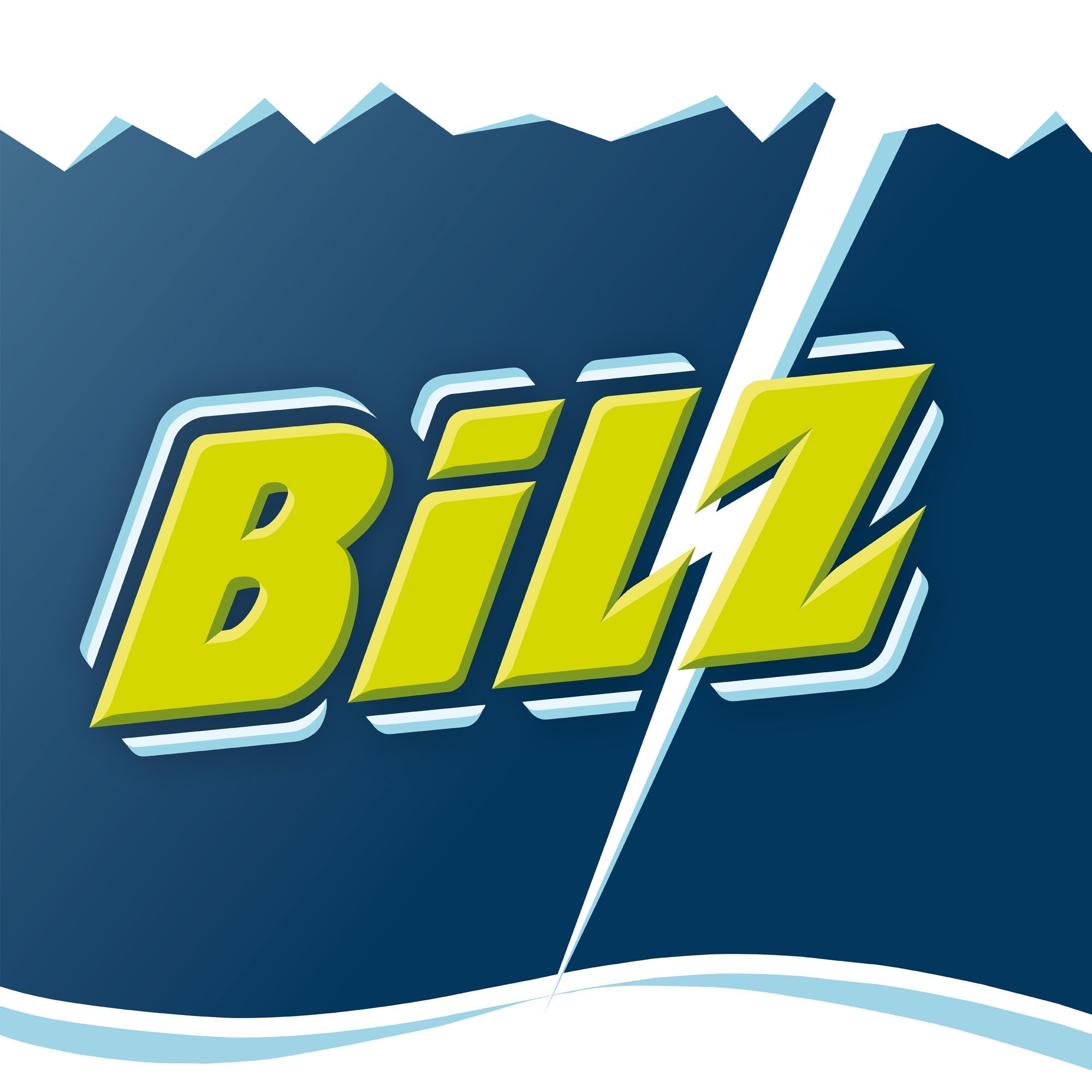 DE: Blaues Bilz Logo mit gruener Schrift und weissem Blitz  FR: Logo Bilz bleu avec ecriture verte et eclair blanc  IT: Logo Bilz blu con scritta verde e fulmine bianco