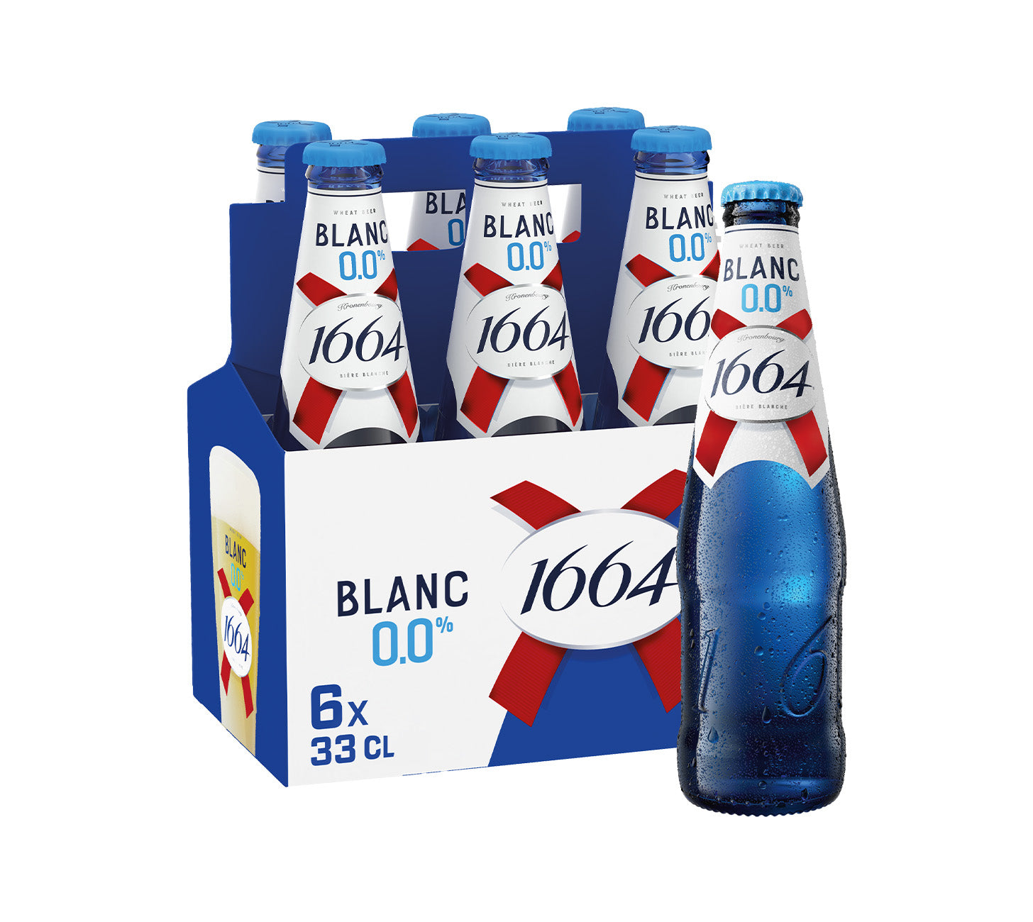 DE:
1664 Blanc 6×33cl – Weizenbier mit feiner Zitrusnote, fruchtig und frisch, Mehrweg-Flaschenpack

FR:
1664 Blanc 6×33cl – bière blanche aux notes d’agrumes, fraîche et fruitée, pack de bouteilles

IT:
1664 Blanc 6×33cl – birra blanche con note di agrumi, fresca e fruttata, confezione bottiglie

Keywords:
1664 blanc, weizenbier, bier, zitrusnote, 6x33cl, flaschenpack