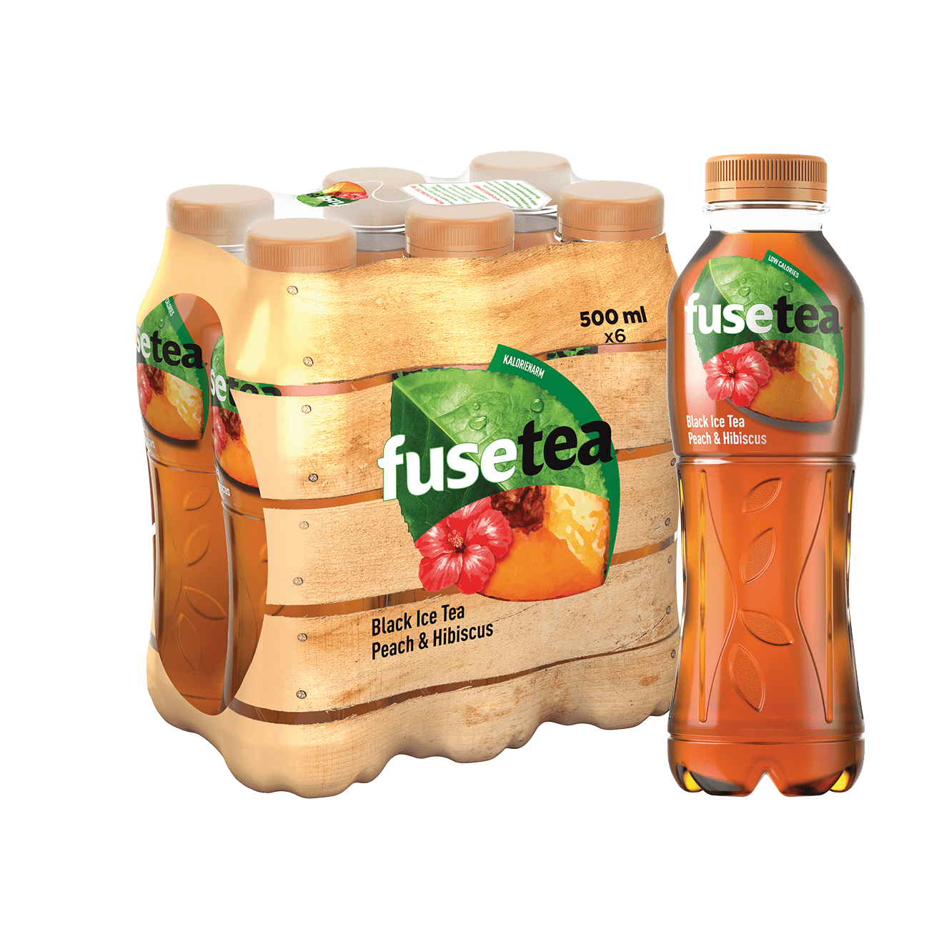 Fusetea Peach Hibiscus Eistee 50cl 6-Pack