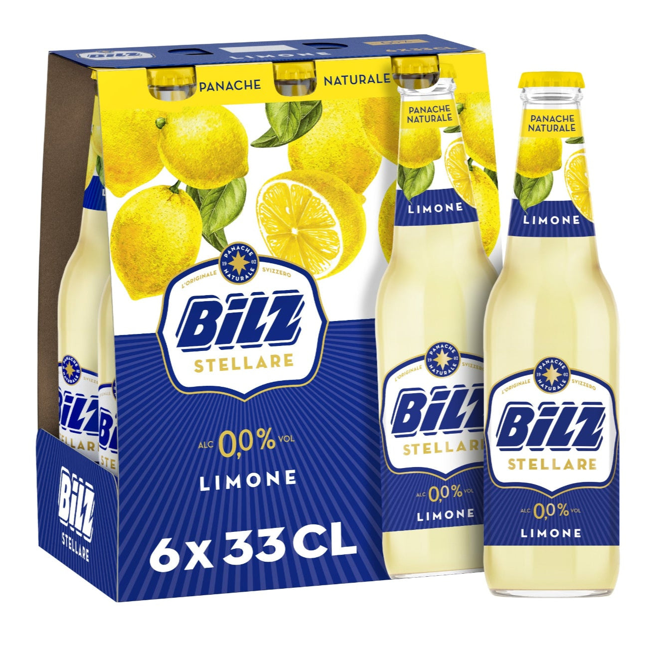 Bilz Stellare Limone 0.0 alkoholfreies Panache 33cl 6-Pack