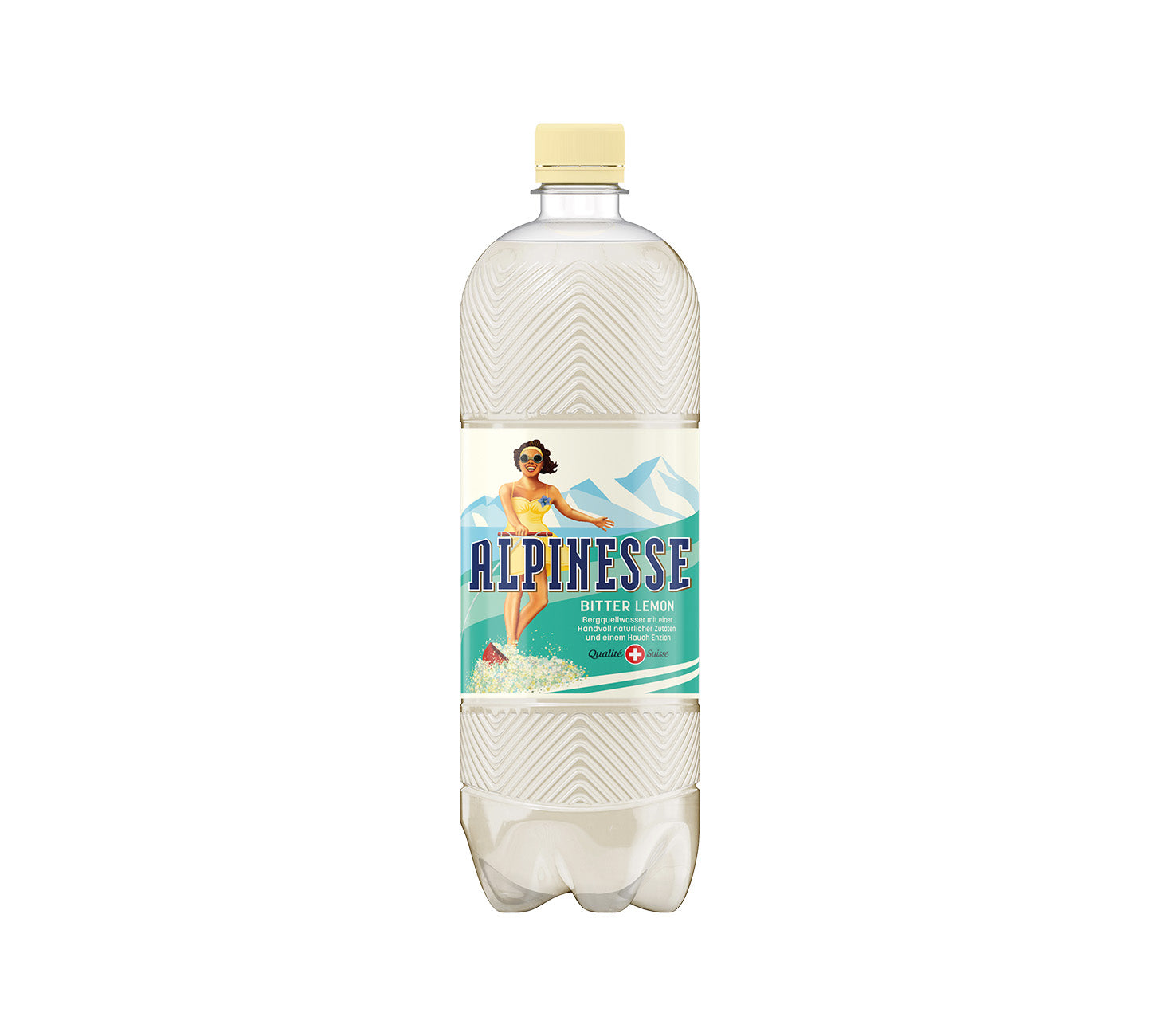 DE: Alpinesse Tonic Water 100cl PET – erfrischendes Tonic mit Bitterkeit und alpiner Chinin-Note.

FR: Alpinesse Tonic Water 100cl PET – tonic rafraîchissant au goût amer et à la quinine alpine.

IT: Alpinesse Tonic Water 100cl PET – tonic rinfrescante con amarezza ed elegante nota di chinino.