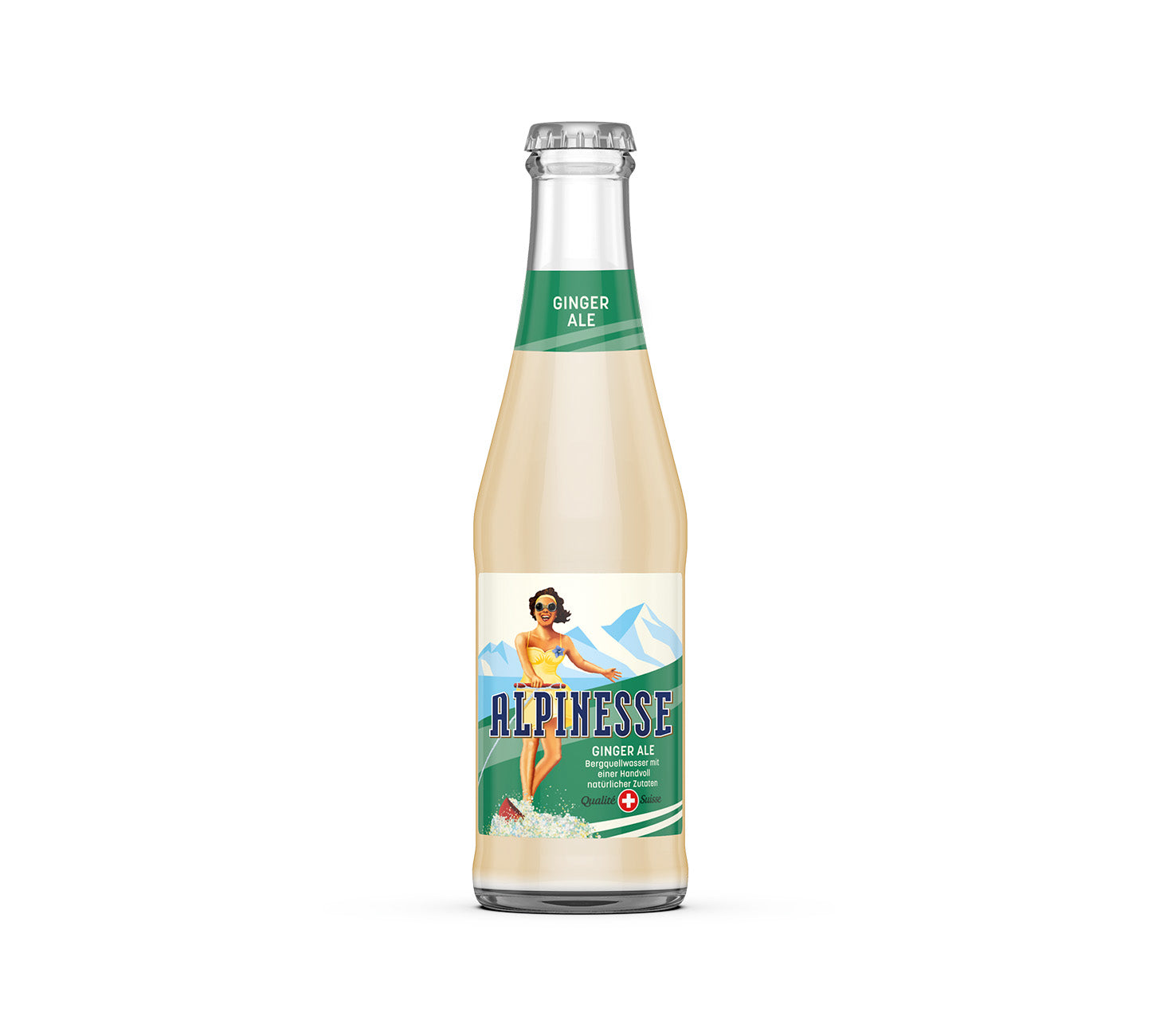 DE: Alpinesse Ginger Ale, – erfrischender Softdrink 20cl

FR: Alpinesse Ginger Ale, – boisson gazeuse gingembre 20cl 

IT: Alpinesse Ginger Ale, – bevanda frizzante allo zenzero 20cl