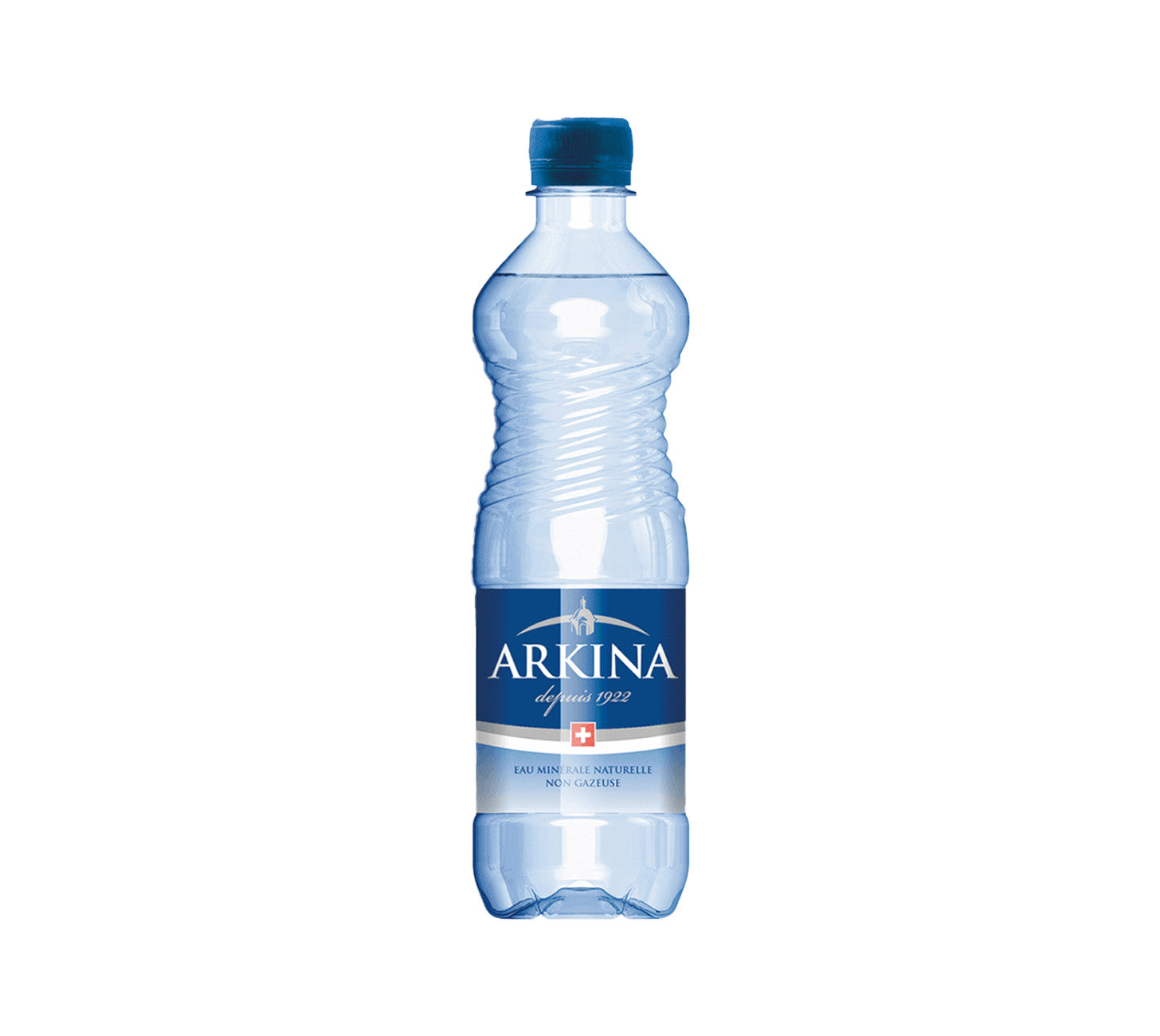 DE: Arkina Blau ohne Kohlensäure 50cl, stilles Mineralwasser in PET-Einzelflasche, Feldschlösschen Getränkeshop.

FR: Arkina Bleu sans gaz 50cl, eau minérale plate en bouteille PET individuelle, Feldschlösschen Getränkeshop.

IT: Arkina Blu senza gas 50cl, acqua minerale naturale senza bollicine in bottiglia PET singola, Feldschlösschen Getränkeshop.