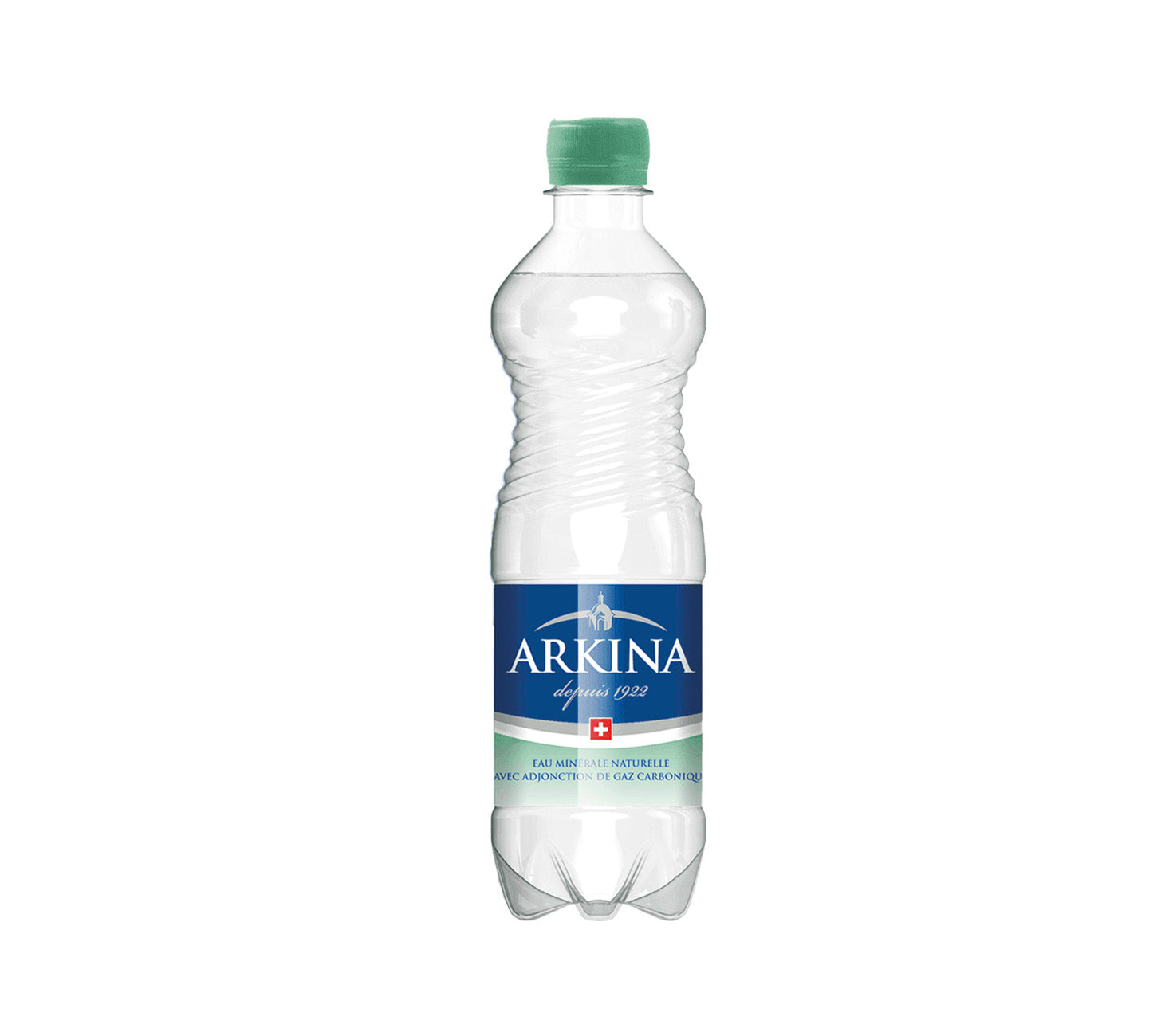 
DE:
Arkina Grün mit Kohlensäure 50cl – sprudelndes Mineralwasser in der handlichen PET-Einzelflasche.

FR:
Arkina Vert gazeuse 50cl – eau minérale pétillante en bo