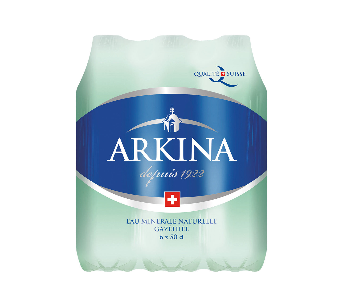 DE: Arkina Grün mit Kohlensäure 50cl 6-Pack – sprudelndes Mineralwasser in PET-Flaschen für den täglichen Genuss.

FR: Arkina Vert gazeuse 50cl 6-Pack – eau minérale pétillante en bouteilles PET pour une consommation quotidienne.

IT: Arkina Verde frizzante 50cl 6-Pack – acqua minerale naturale gassata in bottiglie PET per il consumo quotidiano.