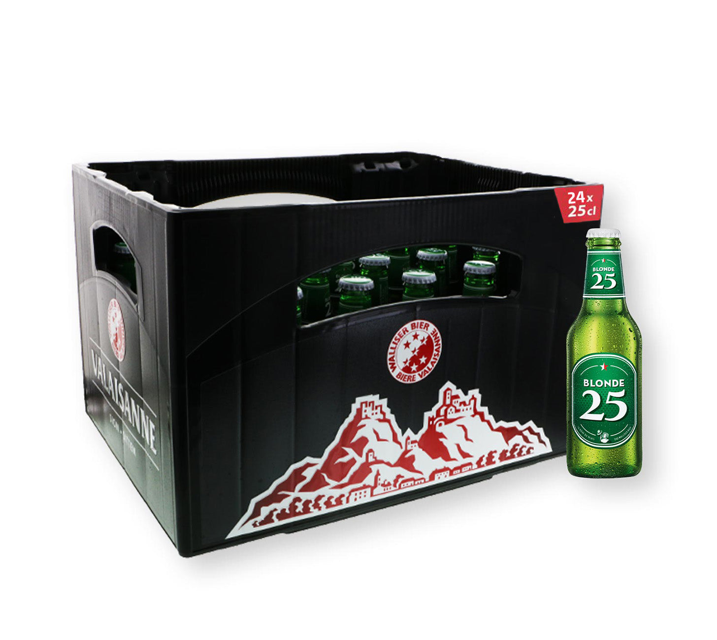 DE: Blonde 25 Bier 25cl 24 Harasse – leichtes Bier mit 2,5 Prozent Alkohol, frischer Geschmack, ideal fuer Feierabend und Grillabend.
Keywords: blonde 25, leichtes bier, Feldschloesschen getraenkeshop

FR: Blonde 25 Bière 25cl 24 Harasse – biere legere 2,5 pourcent, fraiche et parfaite pour aperitifs et moments conviviaux.
Keywords: blonde 25, biere legere, feldschloesschen getraenkeshop

IT: Blonde 25 Birra 25cl 24 Harasse – birra leggera con 2,5 percento alcol, fresca e perfetta per feste e relax.
Keyword