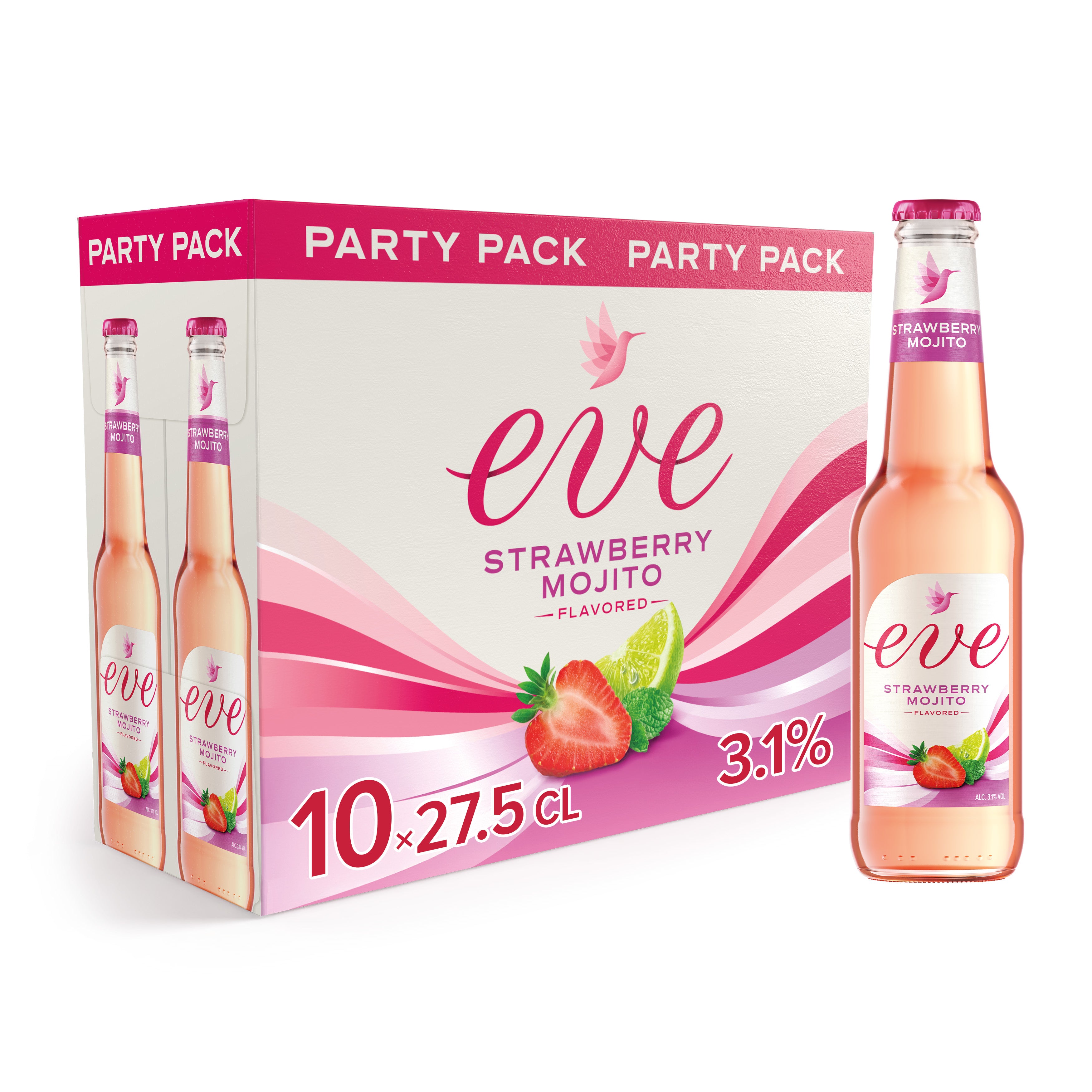 Eve Strawberry Mojito Partypack Biermischgetränk 27.5cl 10-Pack
