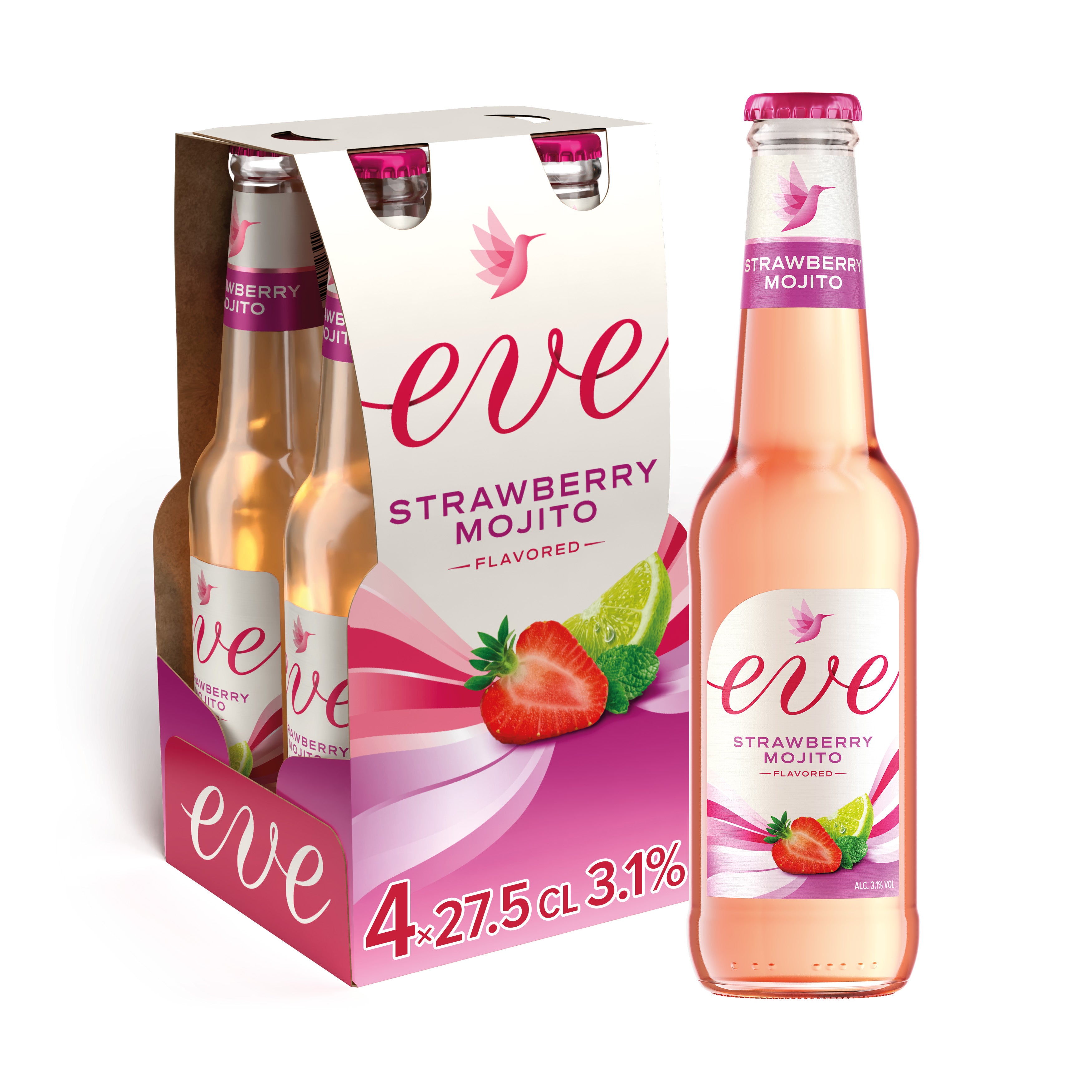 Bevanda mista Eve Strawberry Mojito 27,5 cl confezione da 4