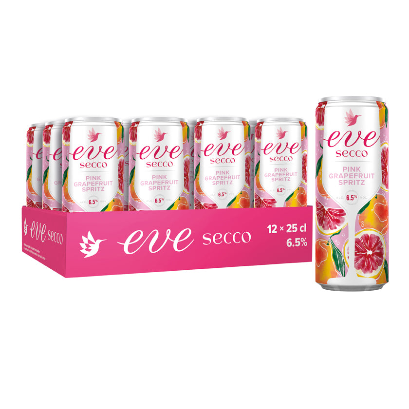 Eve Secco Pink Grapefruit Spritz Prosecco 25cl 12-Pack