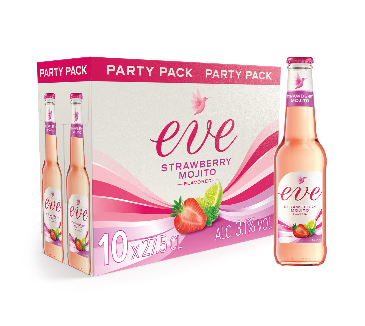 Eve Strawberry Mojito Partypack Biermischgetränk 27.5cl 10-Pack