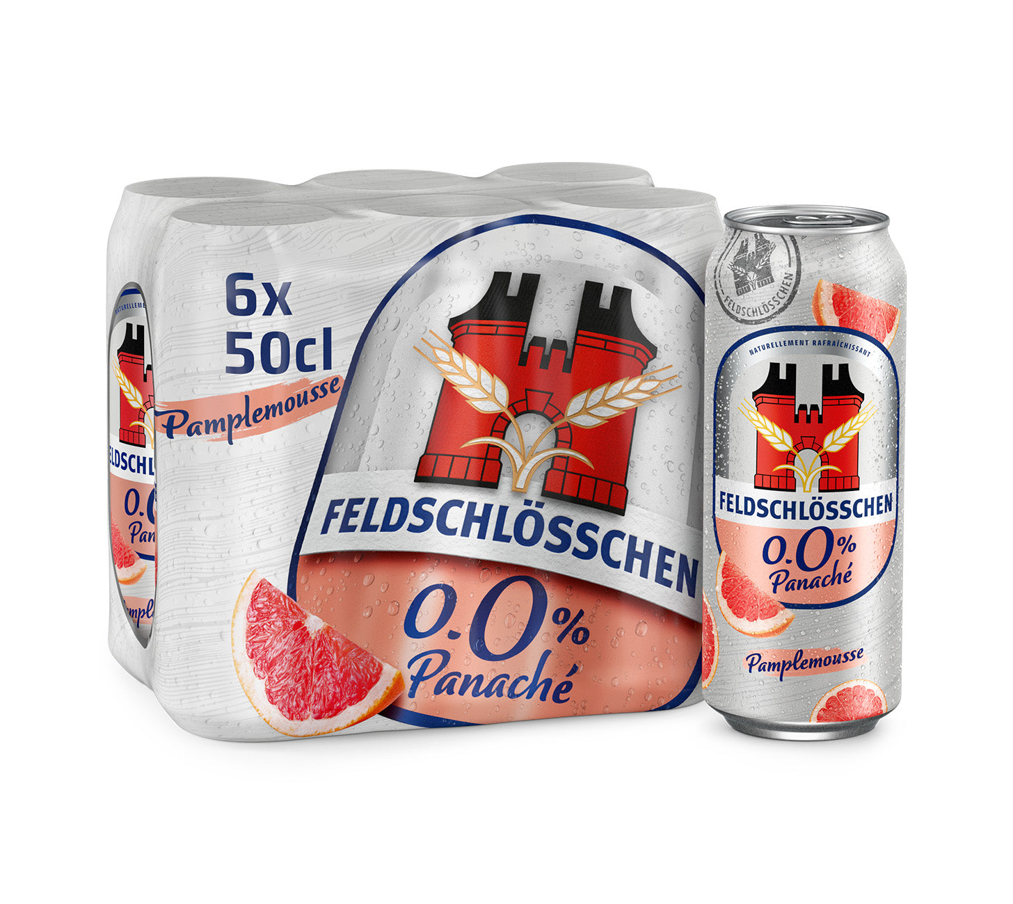 Feldschlösschen Panaché 0,0% Birra analcolica al pompelmo 50cl confezione da 6