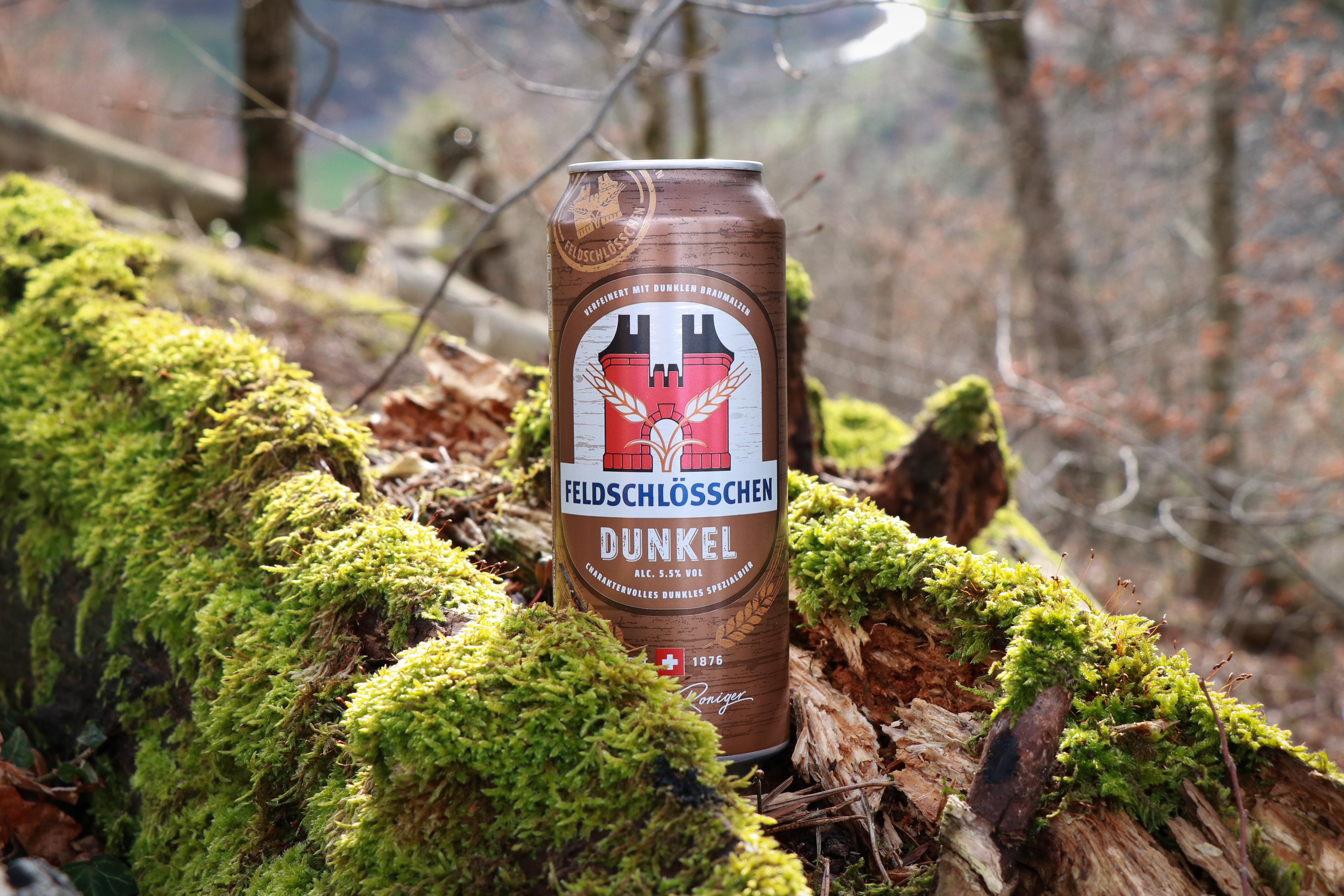 Bière brune Feldschlösschen 50 cl, pack de 4
