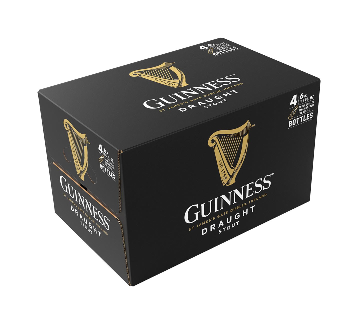 DE: Guinness Draught Bier 33cl 24-Pack – Flasche Stout Bier, cremige Schaumkrone, Vorratspack

FR: Guinness Draught Bier 33cl 24-Pack – bouteille de biere stout, mousse cremeuse, pack

IT: Guinness Draught Bier 33cl 24-Pack – bottiglia di birra stout, schiuma cremosa, confezione
Keywords: bier, stout, guinness draught, feldschloesschen-getraenkeshop