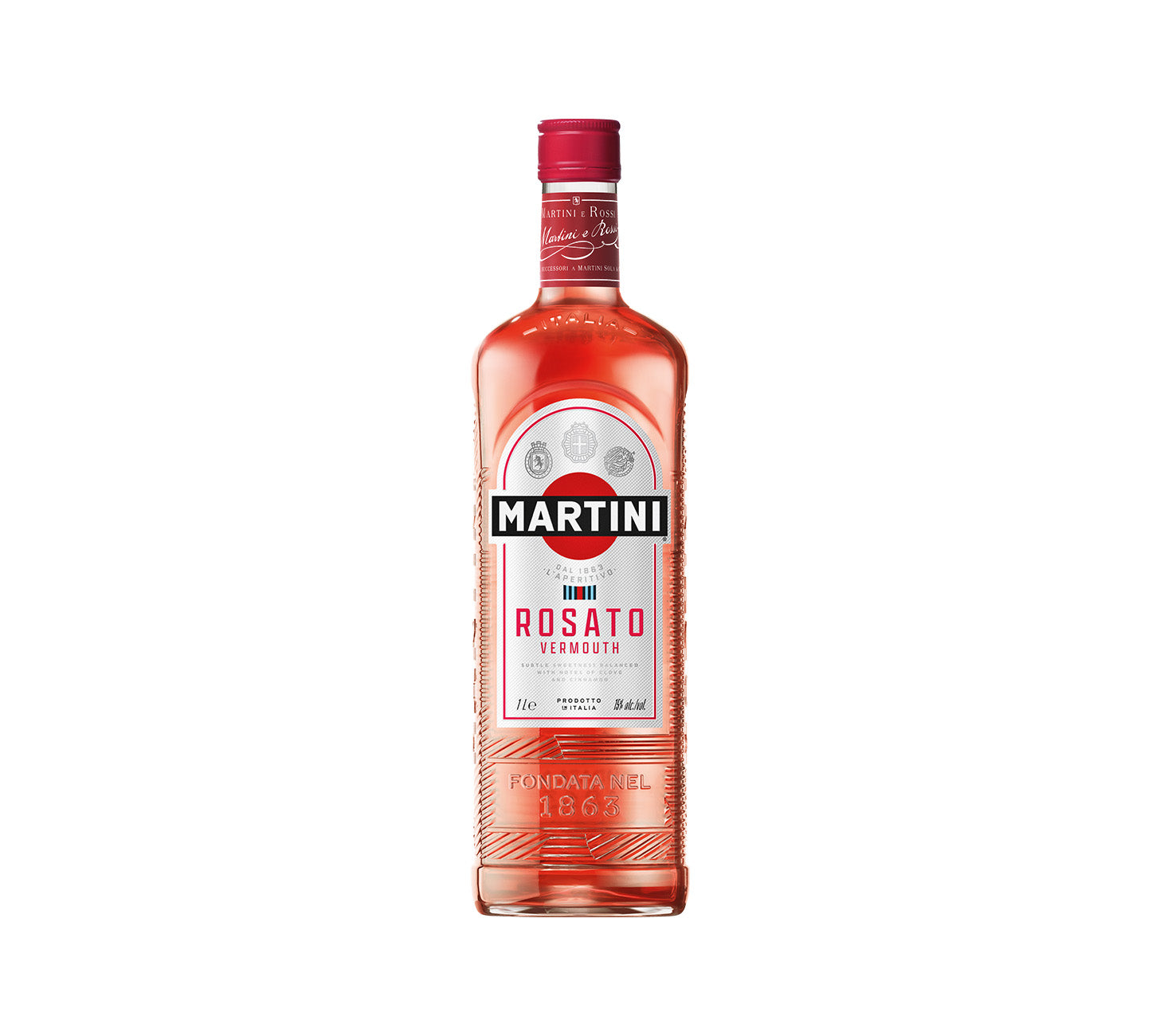 DE: Martini Rosato 100cl – aromatisierter Wermut
FR: Martini Rosato 100cl – vermouth aromatisé
IT: Martini Rosato 100cl – vermouth aromatizzato