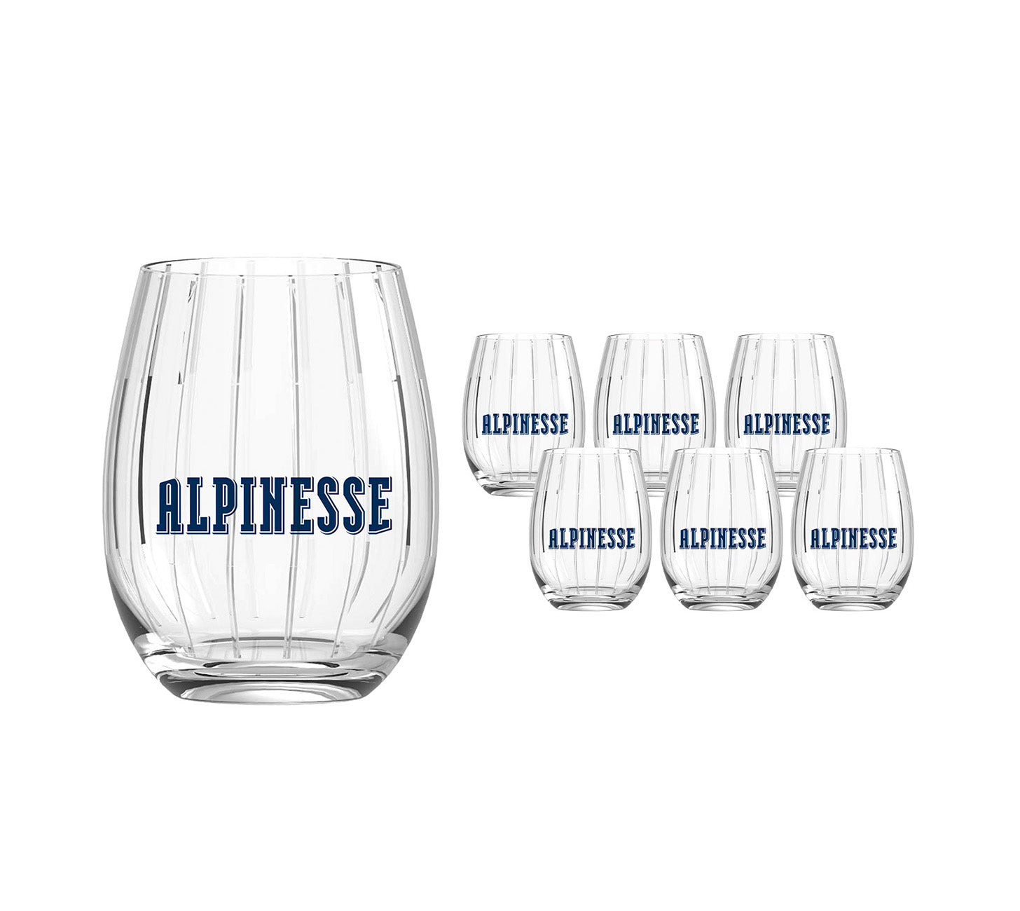 DE: Alpinesse Signature Glas 40cl – 6er-Set, stilvolles Design

FR: Verres Alpinesse Signature 40cl – lot de 6, design élégant

IT: Bicchieri Alpinesse Signature 40cl – set da 6, design elegante