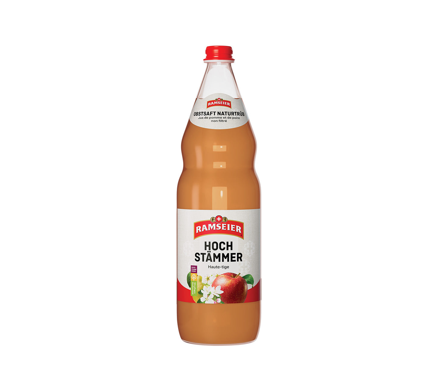 • DE: Ramseier Hochstaemmer naturtrueb Saft 100cl 12-Harasse – naturtrueber Apfelsaft in Literflaschen
• FR: Ramseier Jus de pomme Hochstaemmer trouble 100cl 12-pack – jus de fruit naturel en bouteilles d’un litre
• IT: Ramseier Succo di mela Hochstaemmer torbido 100cl 12-cassa – succo di frutta naturale in bottiglie da un litro

Keywords: apfelsaft, naturtrueb, feldschloesschen-getraenkeshop