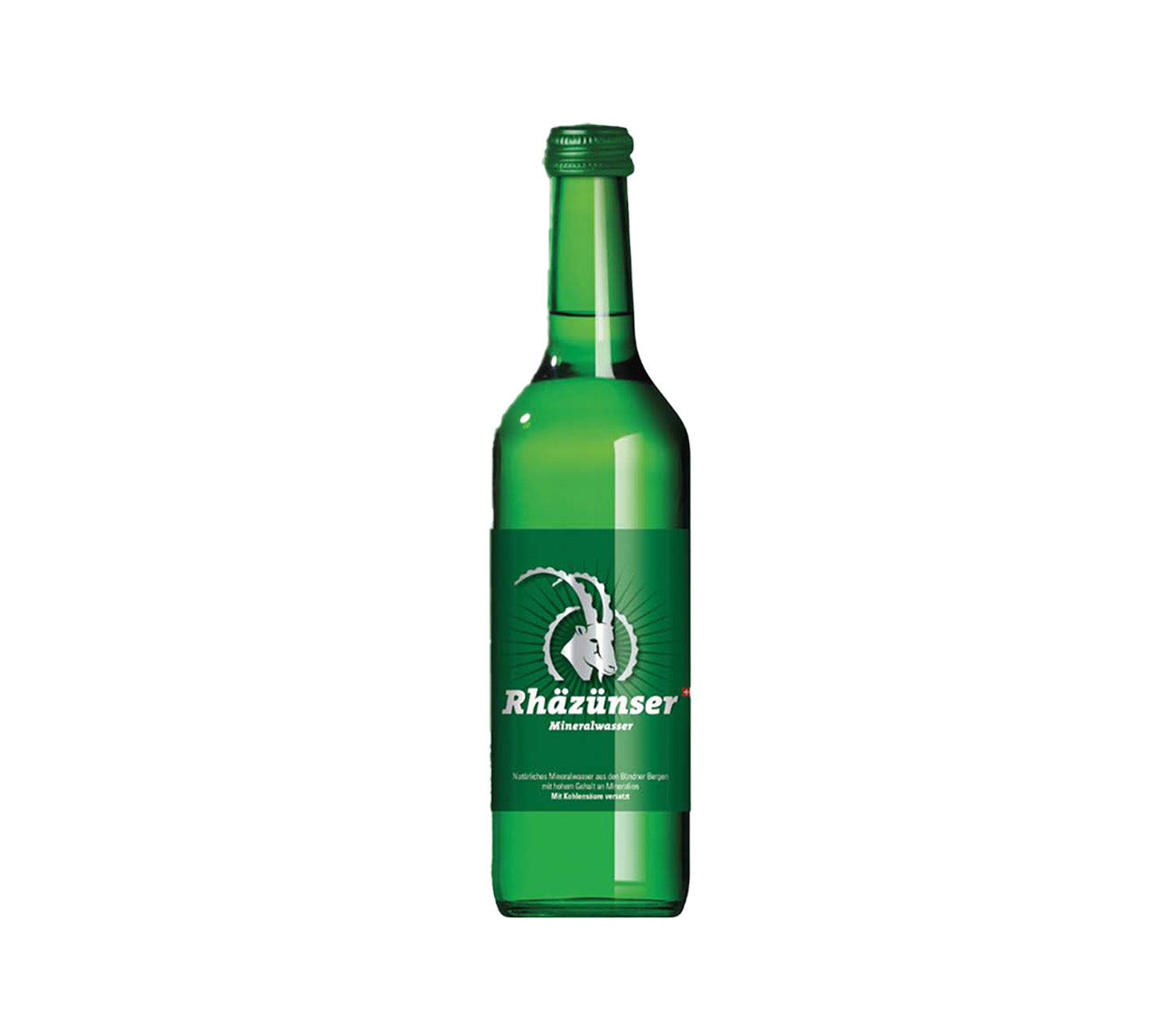 DE: Rhäzünser mit Kohlensäure 50cl – sprudelndes Mineralwasser in der PET-Flasche.

FR: Rhäzünser gazeuse 50cl – eau minérale pétillante en bouteille PET.

IT: Rhäzünser frizzante 50cl – acqua minerale naturale gassata in bottiglia PET.

Keywords: mineralwasser, wasser, rhaezuenser, mit kohlensaeure, sprudel, 50cl flasche, PET, feldschloesschen-getraenkeshop