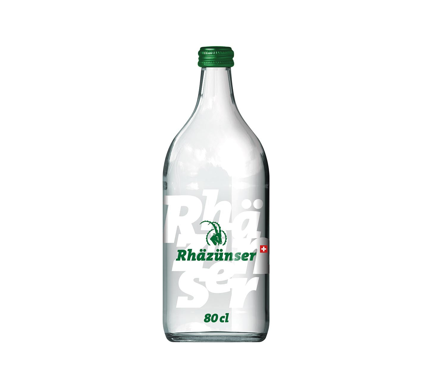 DE: Rhäzünser mit Kohlensäure 80cl  – sprudelndes Mineralwasser in PET-Flaschen.

FR: Rhäzünser gazeuse 80cl eau minerale petillante en grandes bouteilles PET.

IT: Rhäzünser frizzante 80cl acqua minerale naturale gassata in grandi bottiglie PET.
Keywords: mineralwasser, wasser, rhaezuenser, mit kohlensaeure, sprudel, 80cl harasse, feldschloesschen-getraenkeshop