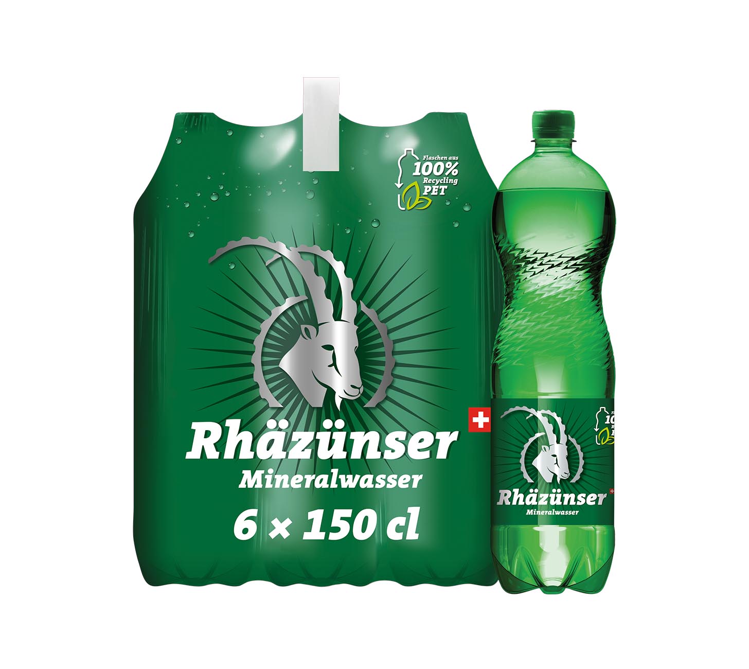 DE:
Rhäzünser mit Kohlensäure 150cl 6-Pack – sprudelndes Mineralwasser in PET-Flaschen (MHI).

FR:
Rhäzünser gazeuse 150cl 6-Pack – eau minérale pétillante en bouteilles PET (MHI).

IT:
Rhäzünser frizzante 150cl 6-Pack – acqua minerale naturale gassata in bottiglie PET (MHI).

Keywords: mineralwasser, wasser, rhaezuenser, mit kohlensaeure, sprudel, 150cl pack, PET, MHI, feldschloesschen-getraenkeshop