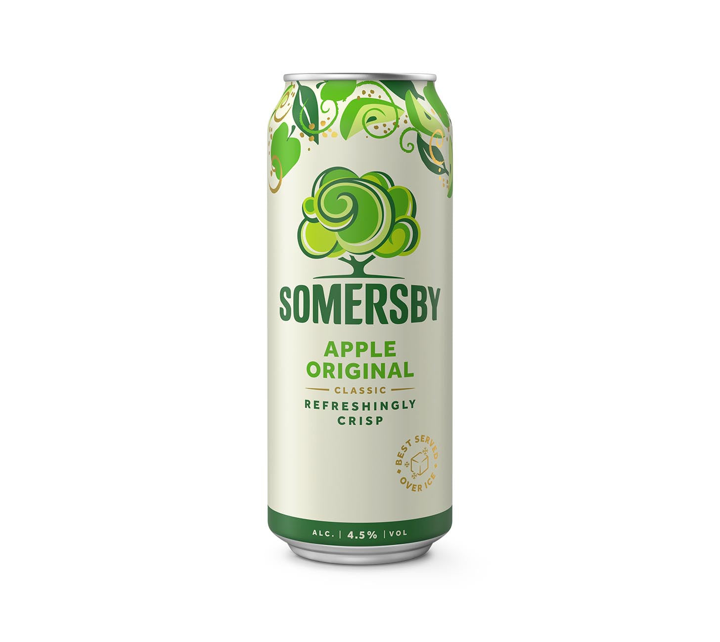 DE: Somersby Apple Original Modern Cider 50cl Einzeldose, klassischer Apfel-Cider, fruchtig und erfrischend, moderne Dose vor weissem Hintergrund.

FR: Somersby Apple Original Modern Cider 50cl canette, cidre classique a la pomme, fruité et rafraichissant, canette sur fond blanc.

IT: Somersby Apple Original Modern Cider 50cl lattina singola, sidro classico alla mela, fruttato e rinfrescante, lattina su sfondo bianco.

Keywords: somersby apple, cider dose, apple cider, feldschloesschen-getraenkeshop