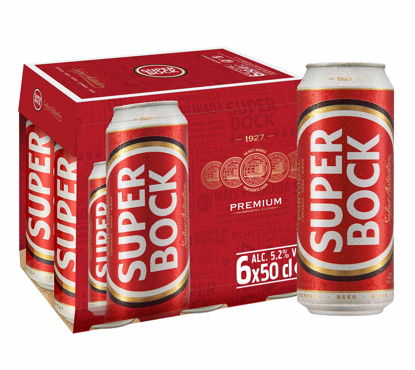 Super Bock Lager Bier 50cl 6-Pack