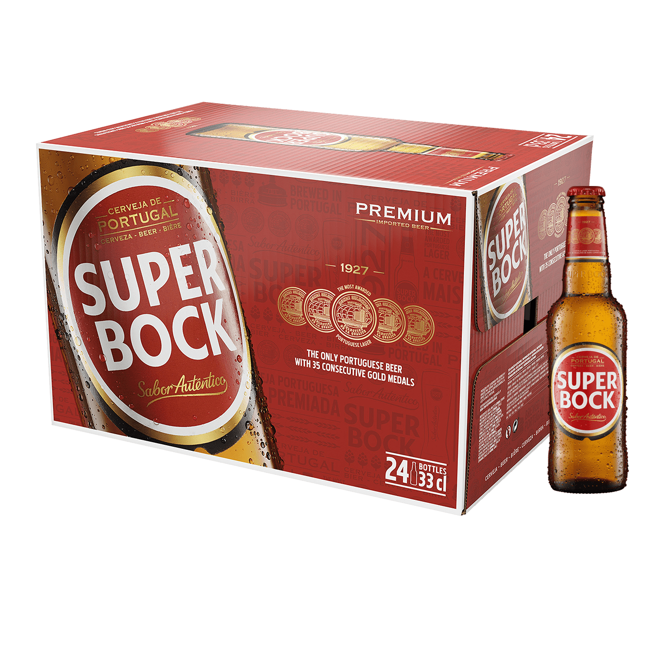 Super Bock Lager Bier 33cl 24-Pack