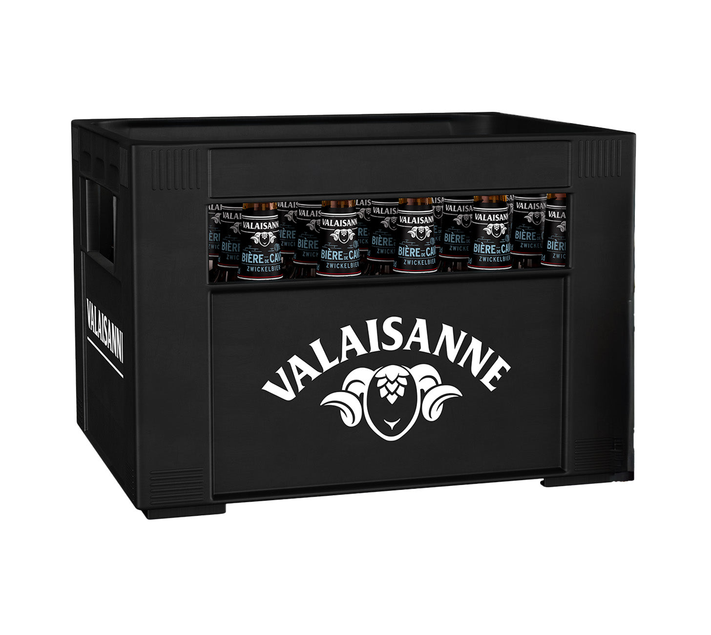 DE Valaisanne Biere de Cave Harasse 24×33cl – Schweizer Zwickelbier mit naturtrübem, vollmundigem Geschmack.

FR Valaisanne Biere de Cave Harasse 24×33cl – biere suisse de type zwickel, non filtree et savoureuse.

IT Valaisanne Biere de Cave Cassa 24×33cl – birra svizzera zwickel, non filtrata e ricca di gusto.