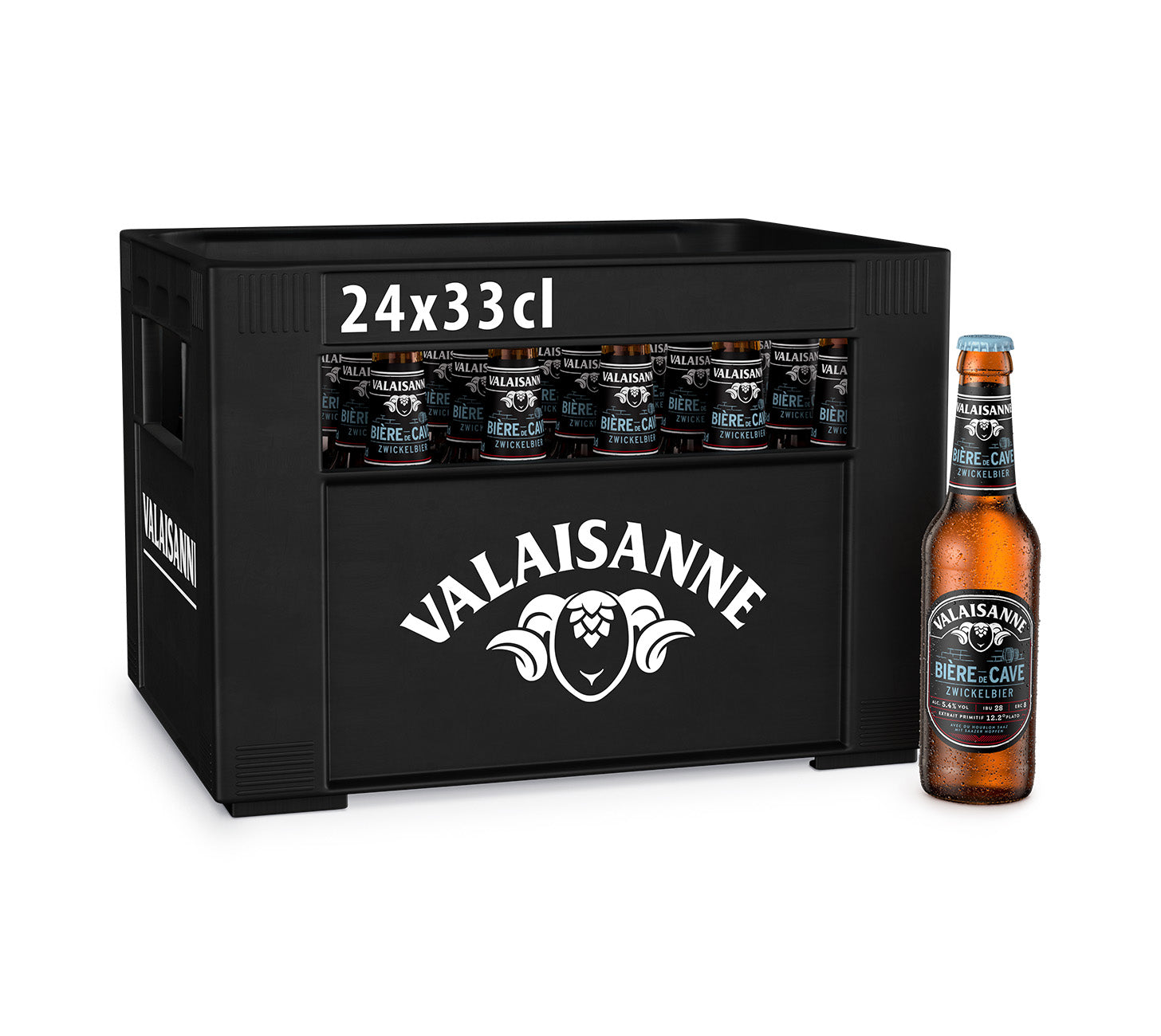 DE (MHI) Valaisanne Biere de Cave Harasse 24×33cl MHI – Schweizer Zwickelbier, naturtrüb und aromatisch.

FR (MHI) Valaisanne Biere de Cave Harasse 24×33cl MHI – biere suisse zwickel, non filtree et aromatique.

IT (MHI) Valaisanne Biere de Cave Cassa 24×33cl MHI – birra svizzera zwickel, non filtrata e aromatica.